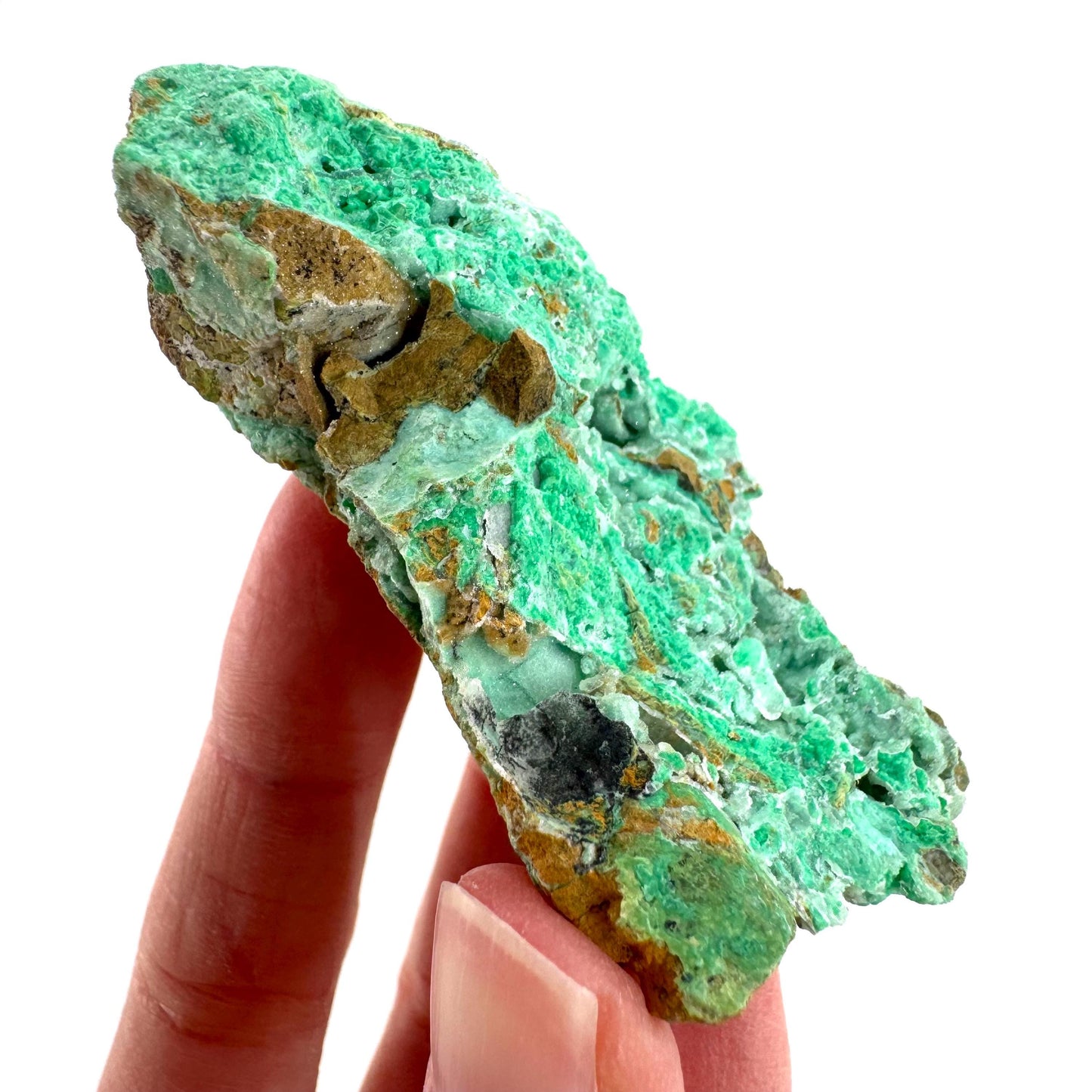 Mint Chrysoprase | Druzy Crystal, mineral specimen from Indonesia
