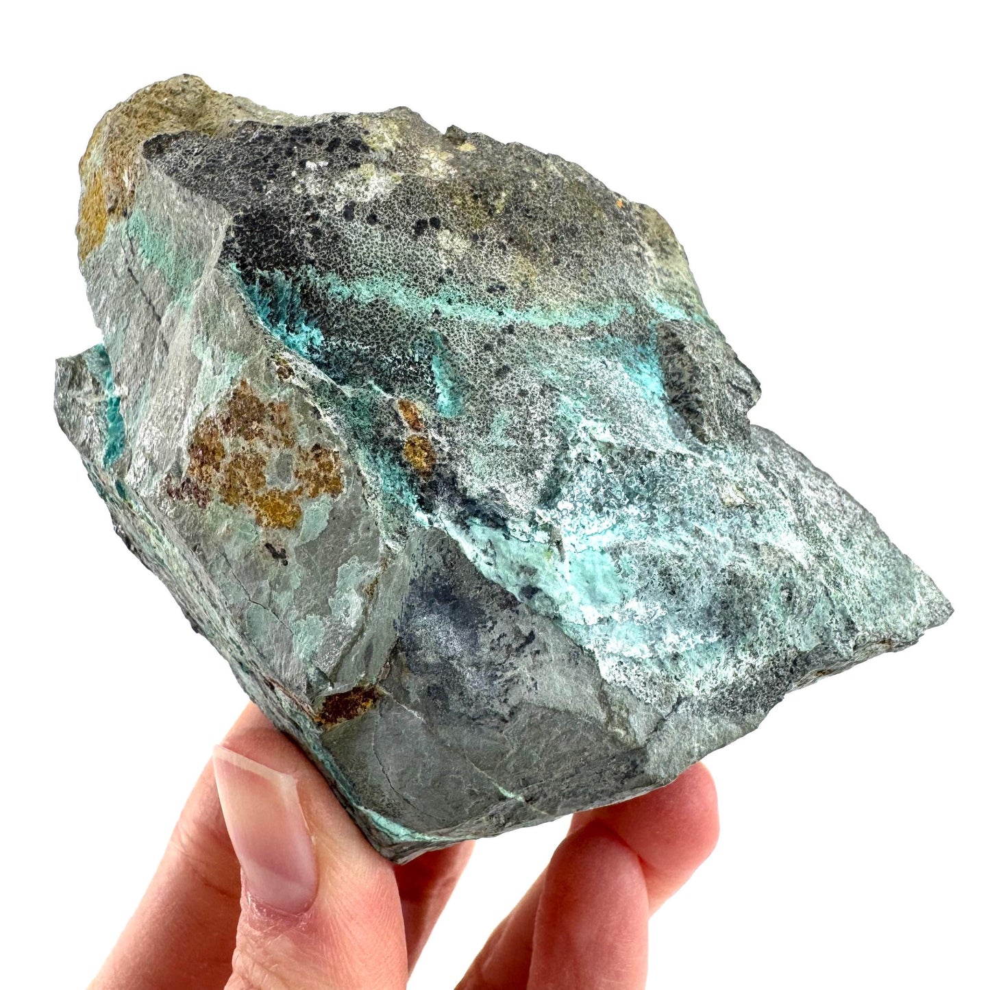 Silica Chrysocolla | natural blue crystal, mineral specimen from DR Congo