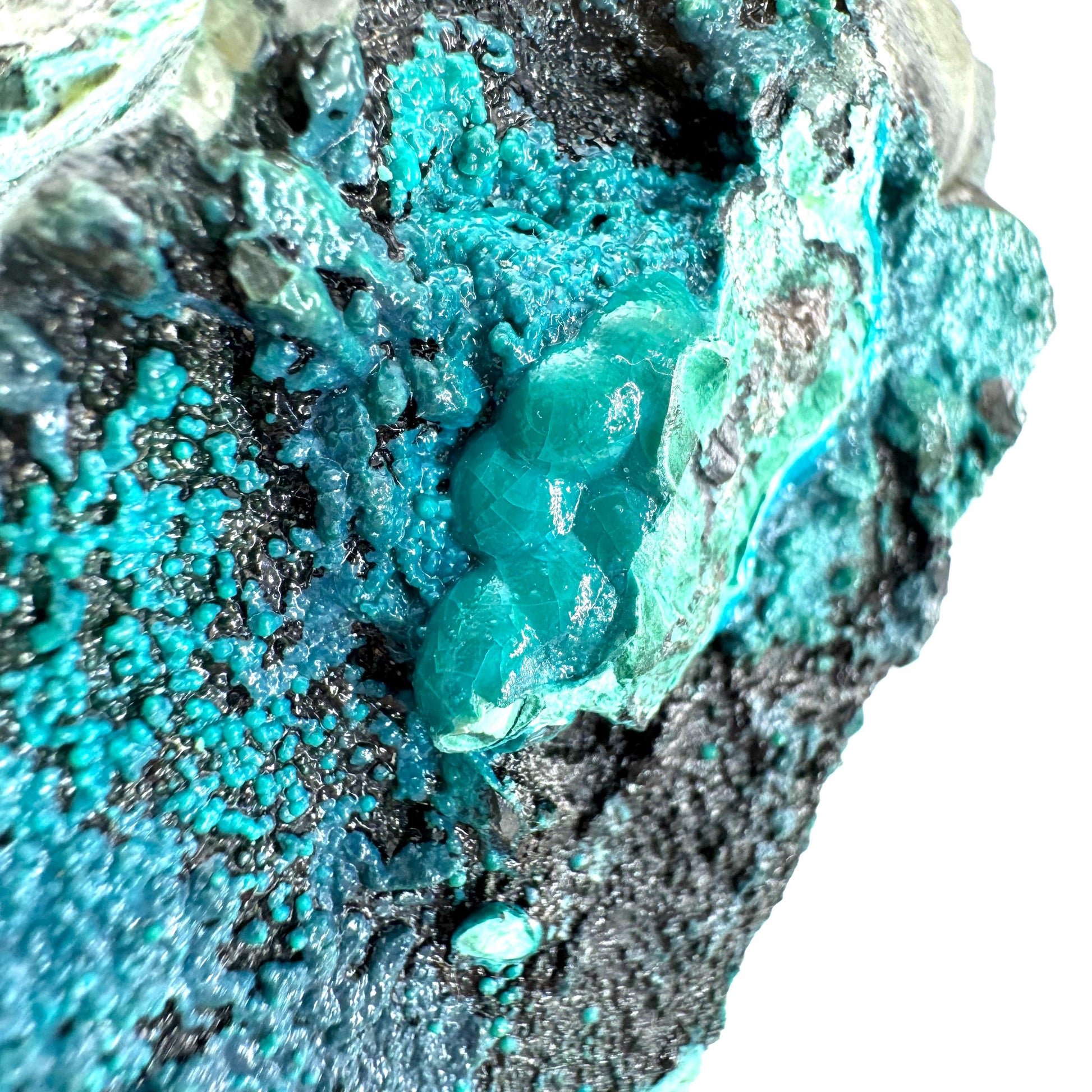 Silica Chrysocolla | natural blue crystal, mineral specimen from DR Congo