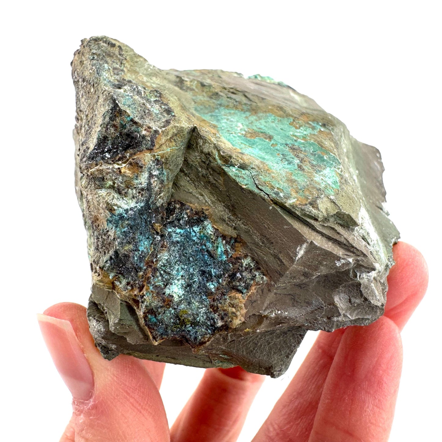 Silica Chrysocolla | natural blue crystal, mineral specimen from DR Congo