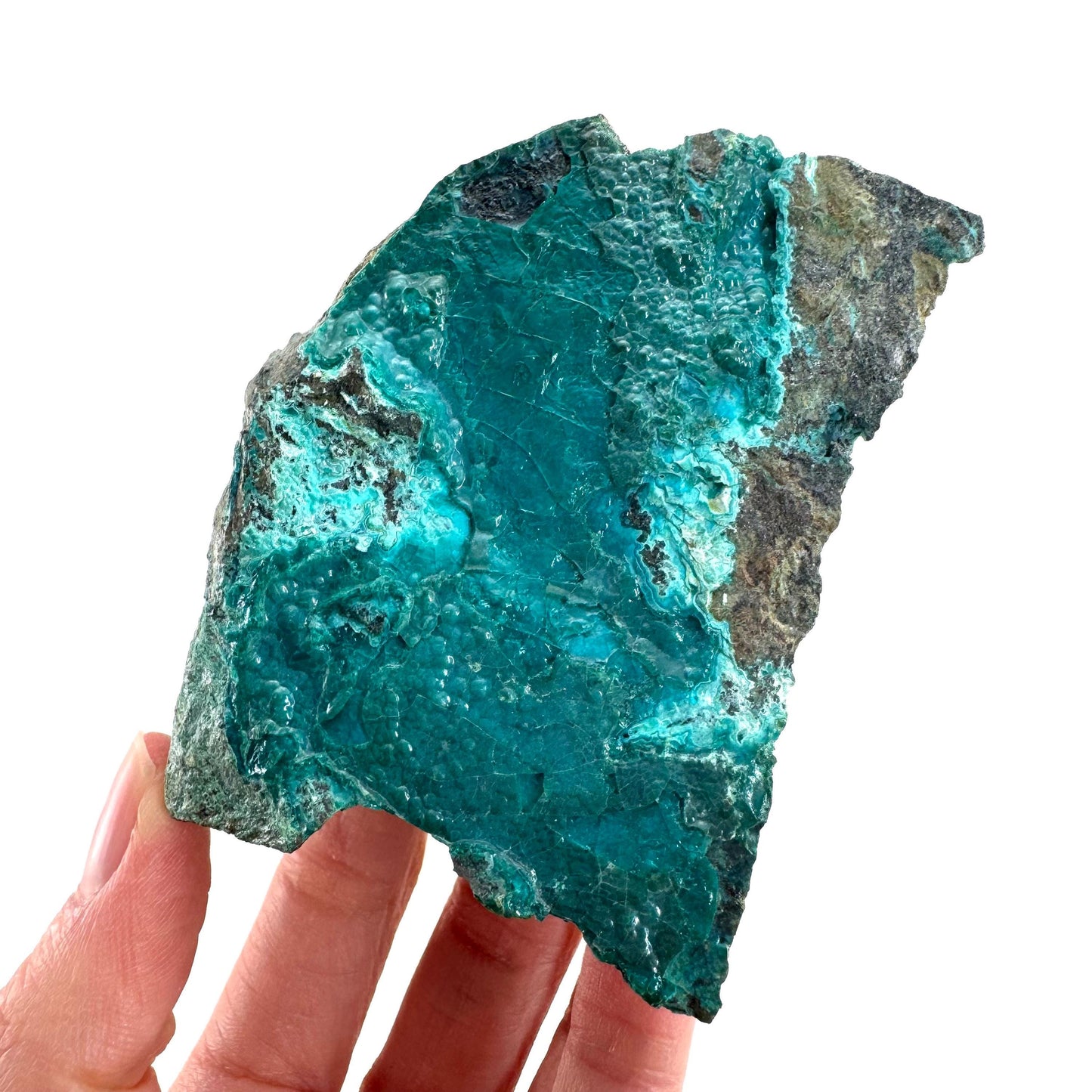 Silica Chrysocolla | natural blue crystal, mineral specimen from DR Congo