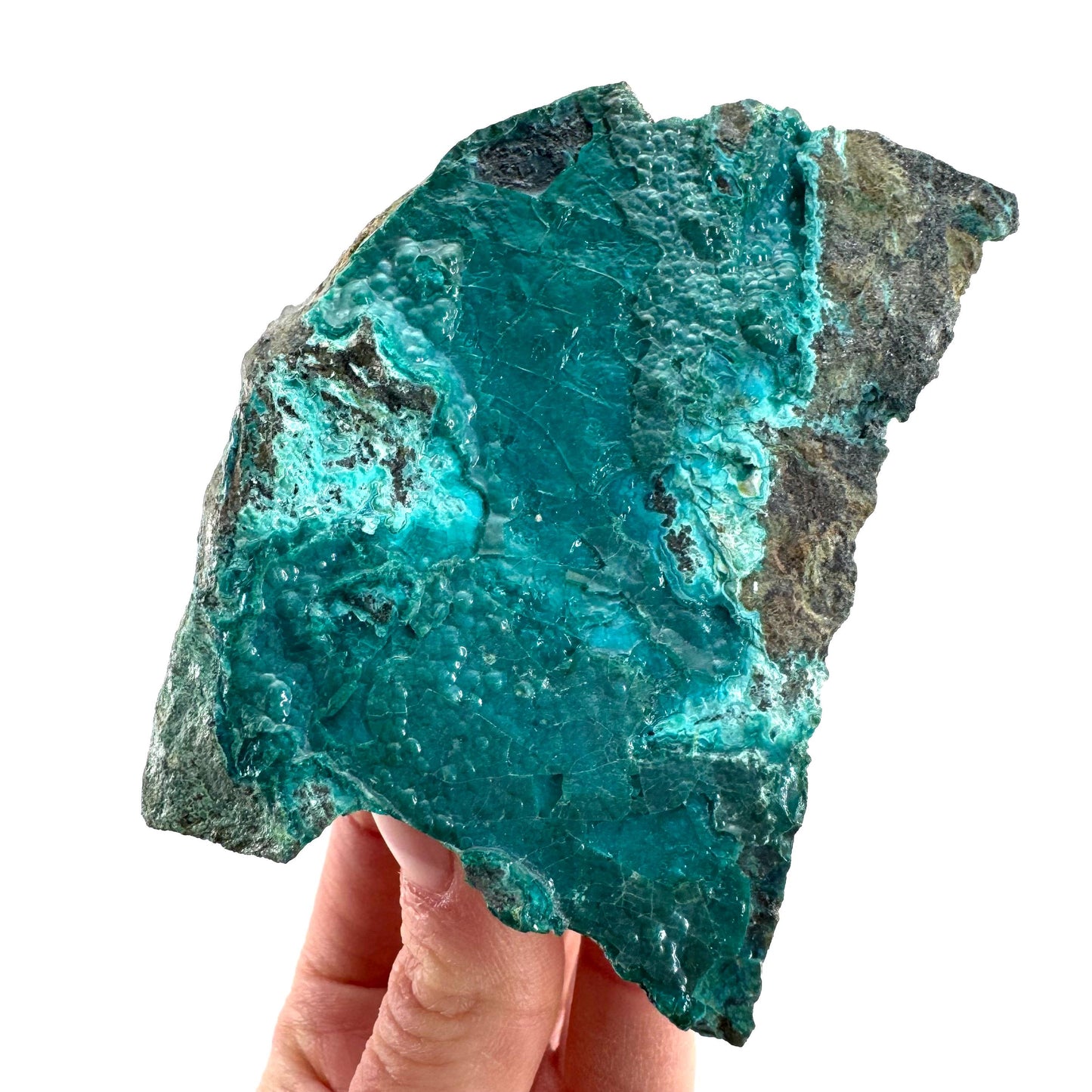 Silica Chrysocolla | natural blue crystal, mineral specimen from DR Congo