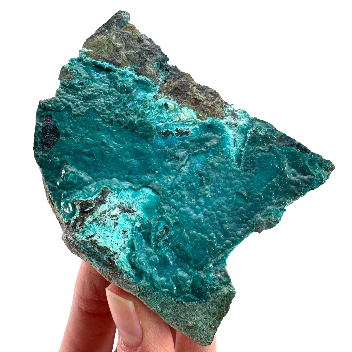 Silica Chrysocolla | natural blue crystal, mineral specimen from DR Congo