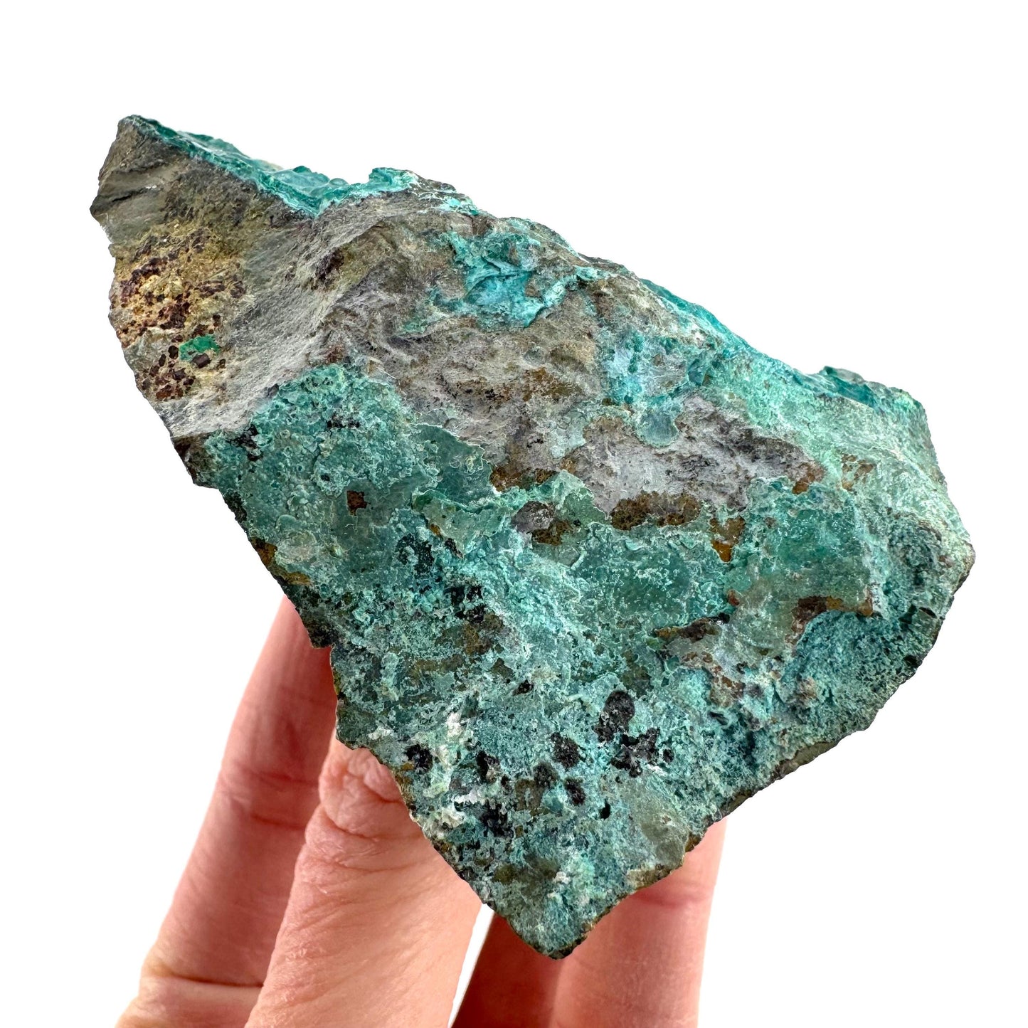 Silica Chrysocolla | natural blue crystal, mineral specimen from DR Congo