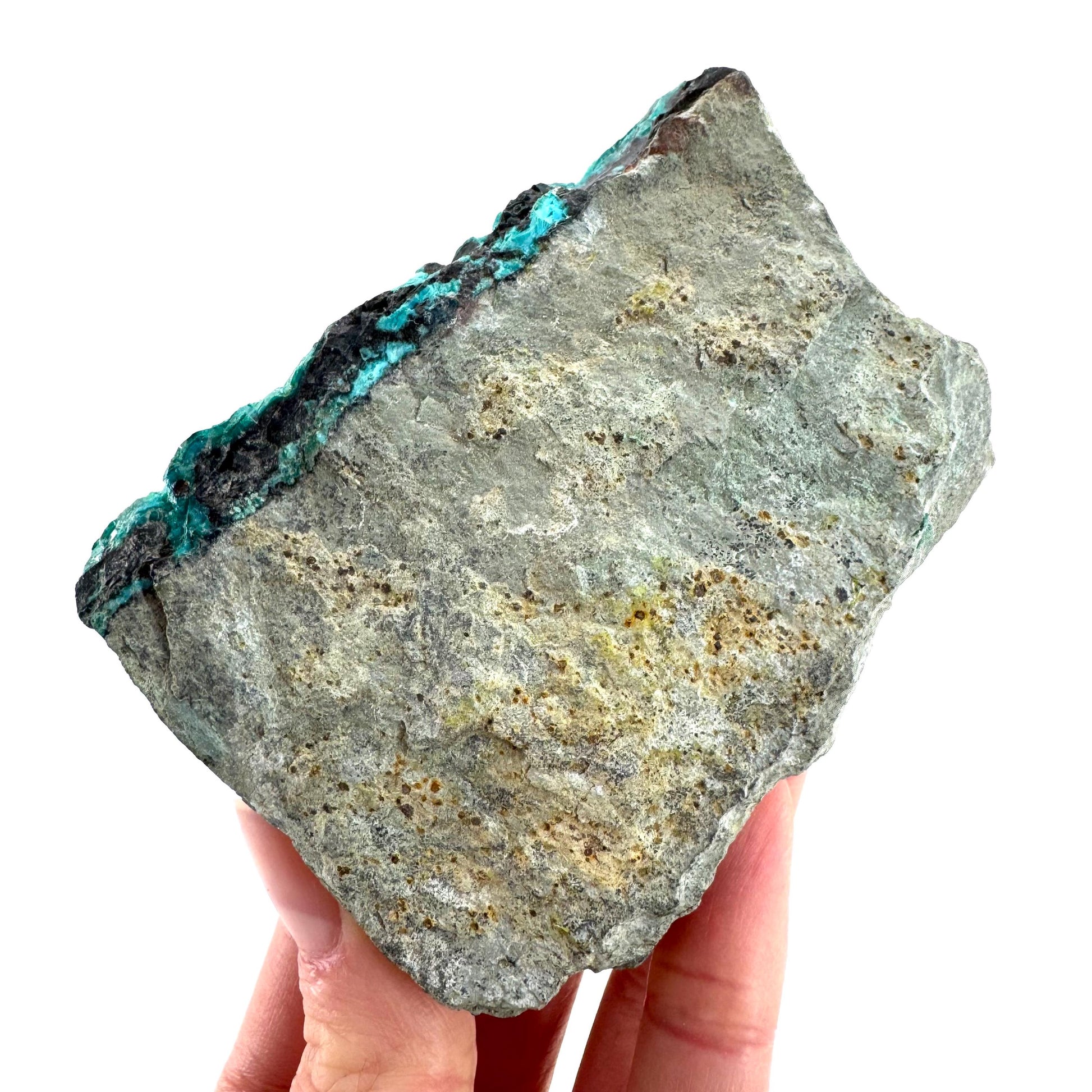 Silica Chrysocolla | natural blue crystal, mineral specimen from DR Congo