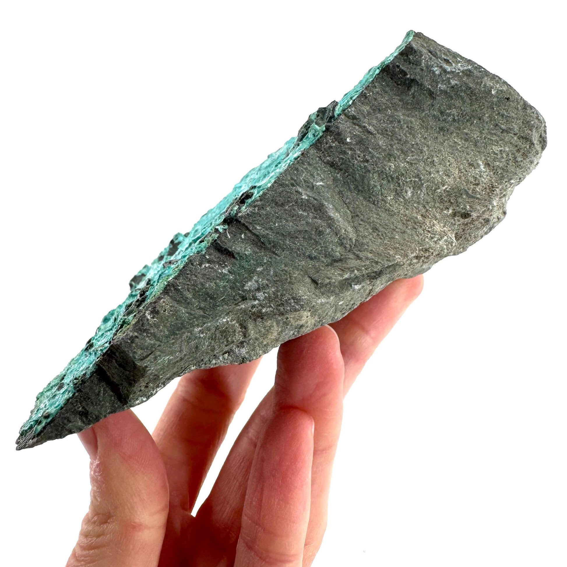 Silica Chrysocolla | natural blue crystal, mineral specimen from DR Congo