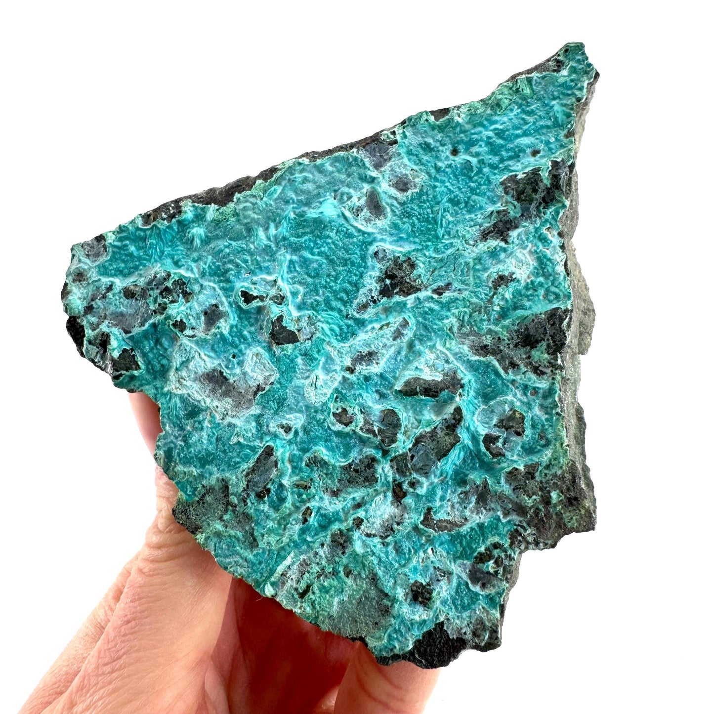 Silica Chrysocolla | natural blue crystal, mineral specimen from DR Congo