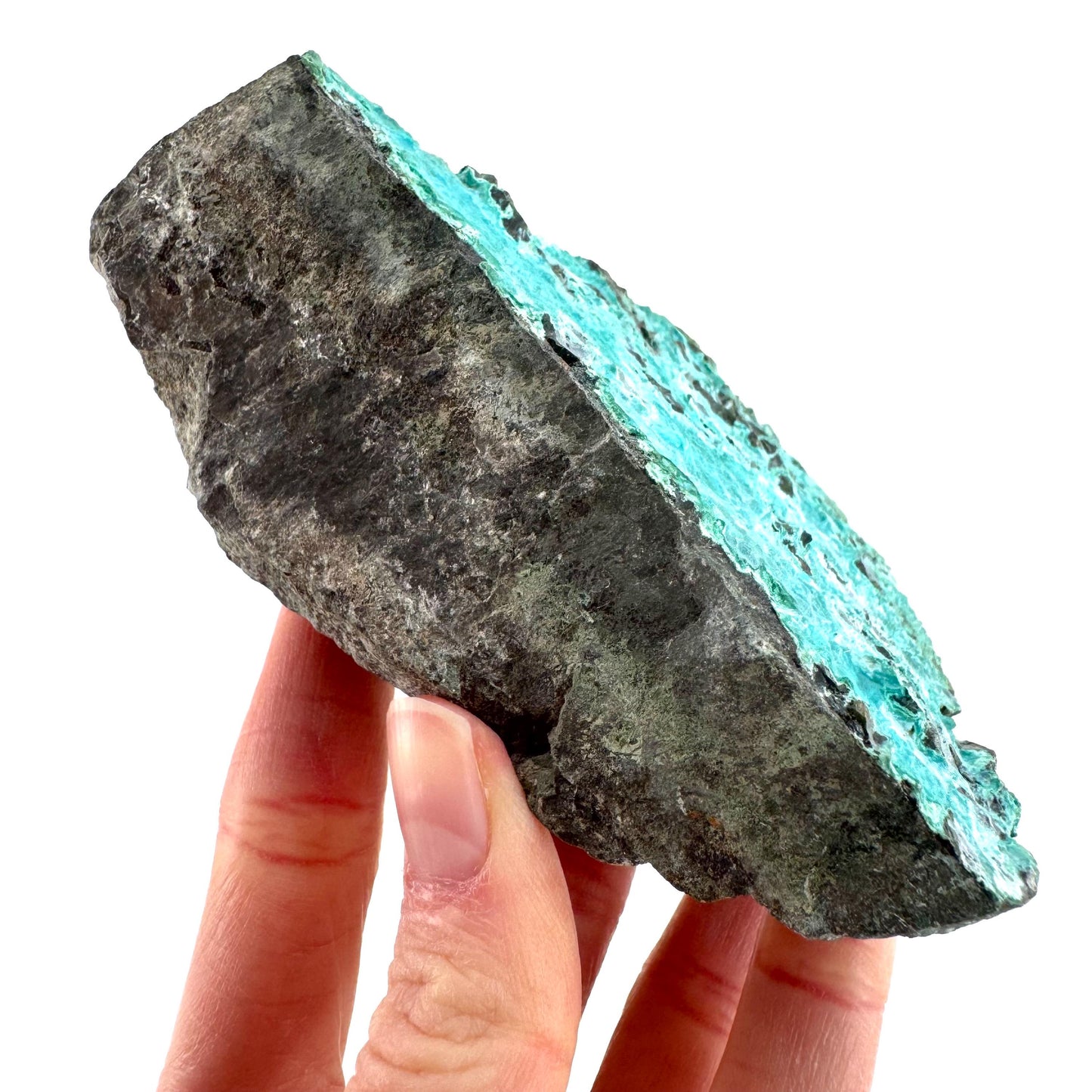 Silica Chrysocolla | natural blue crystal, mineral specimen from DR Congo