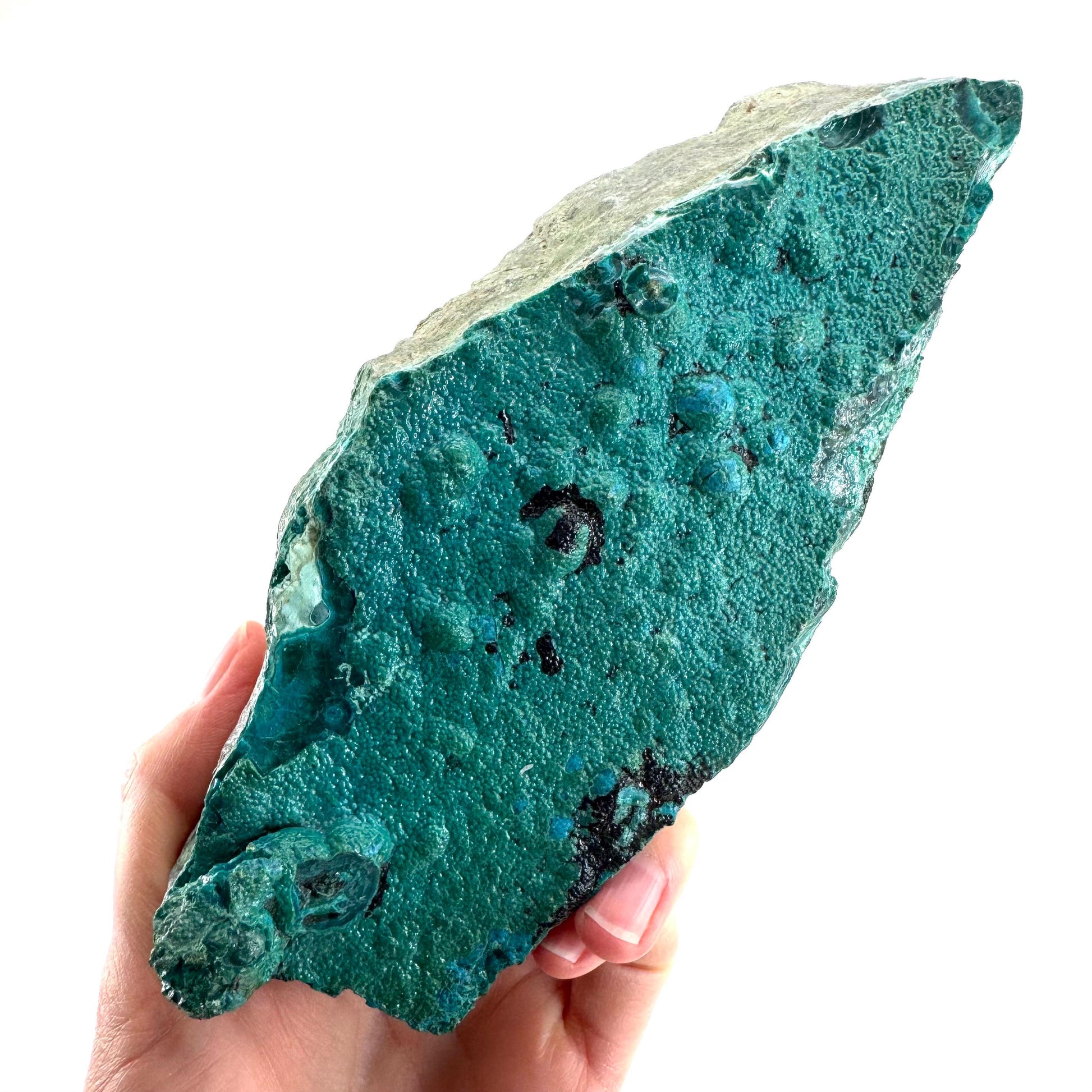 Silica Chrysocolla | natural blue crystal, mineral specimen from DR Congo