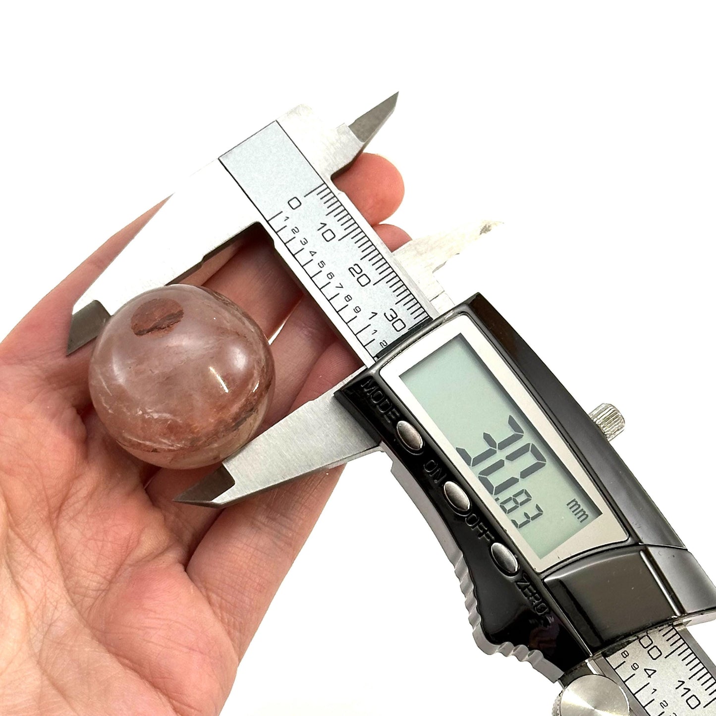 Fire quartz sphere, red fire quartz sphere, crystal ball, crystal sphere, fire quartz sphere