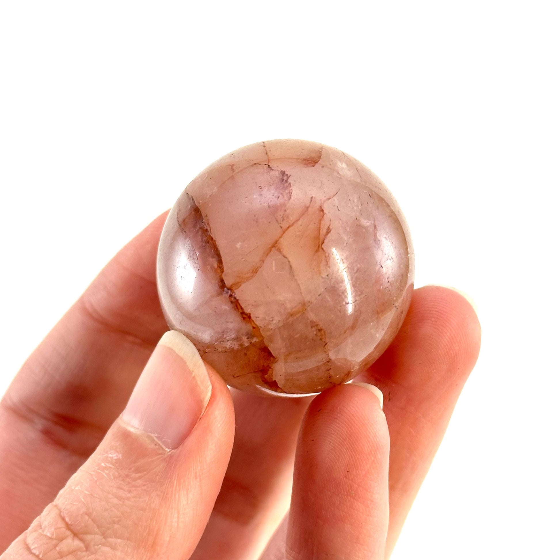 Fire quartz sphere, red fire quartz sphere, crystal ball, crystal sphere, fire quartz sphere