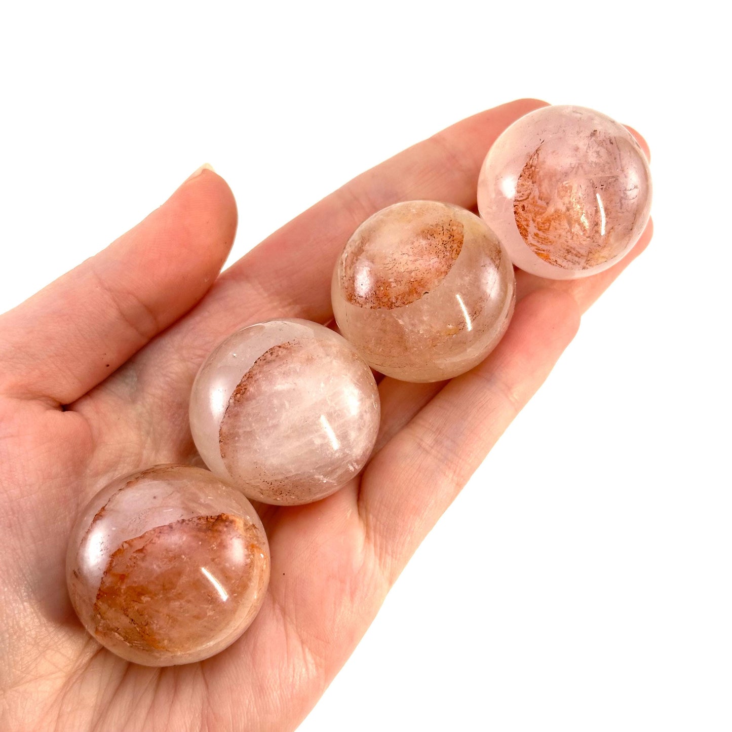 Fire quartz sphere, red fire quartz sphere, crystal ball, crystal sphere, fire quartz sphere