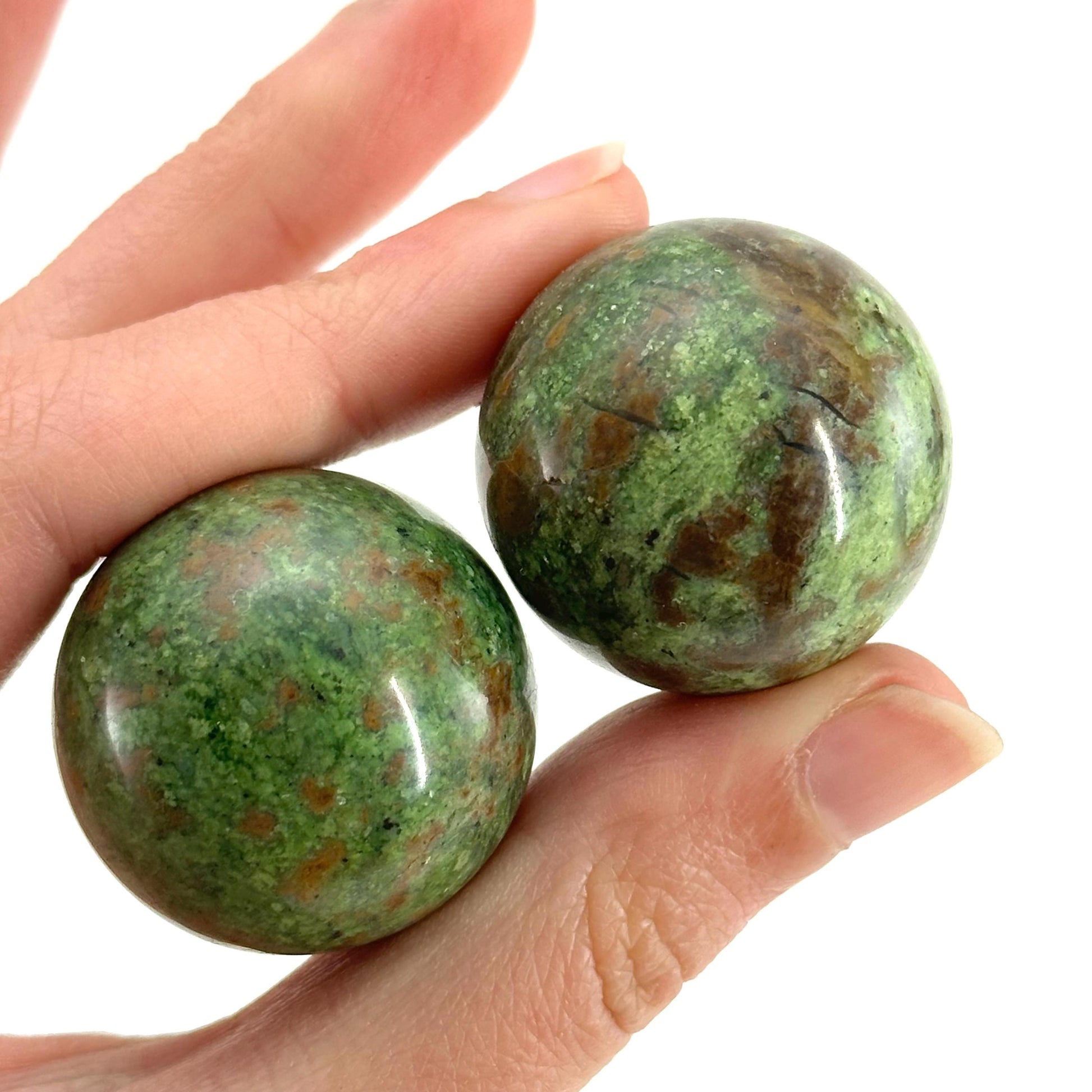 Chrysoprase Sphere | Polished Green Crystal Ball (Heart Chakra)