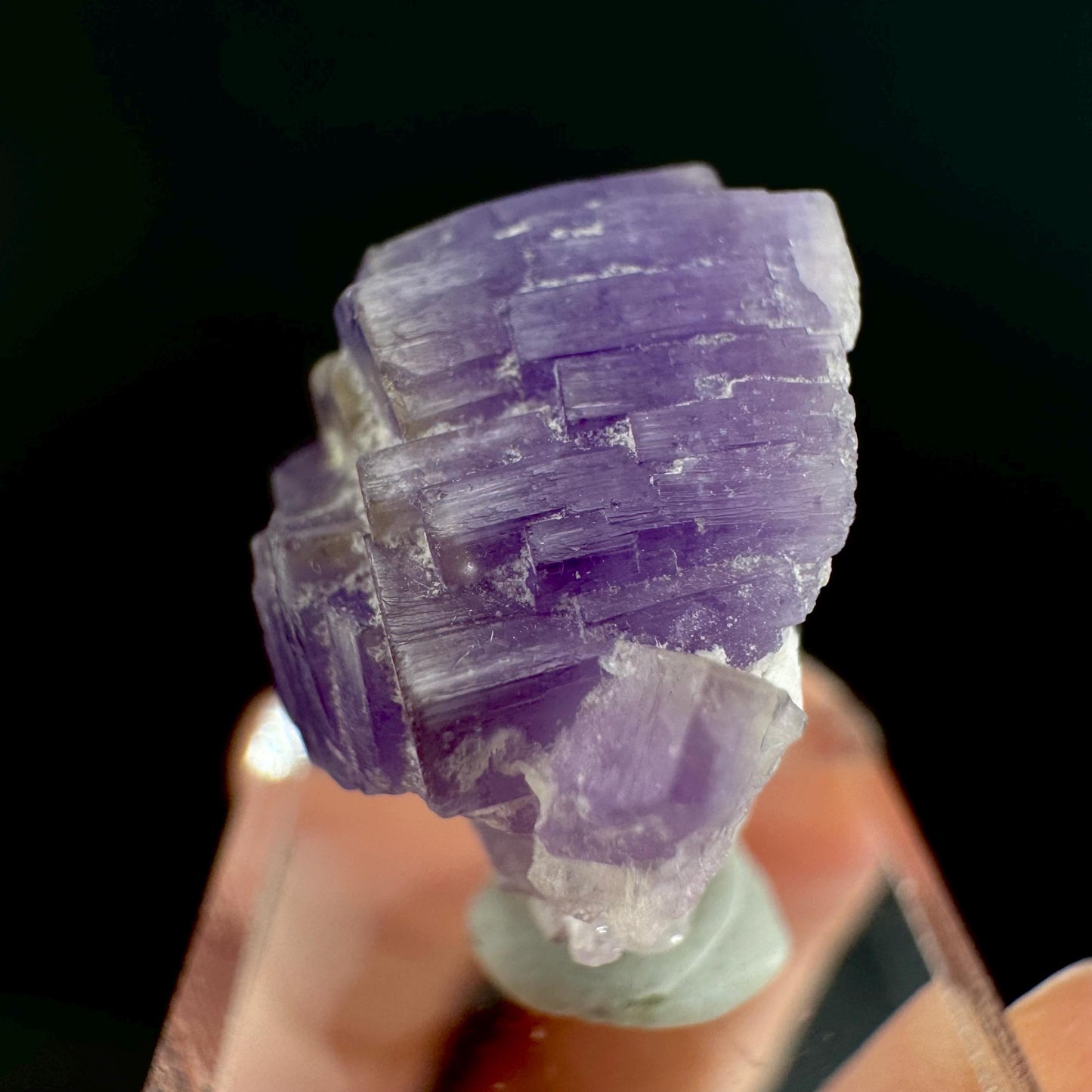 Purple Fluorapatite | natural crystal, rare mineral specimen from Afghanistan