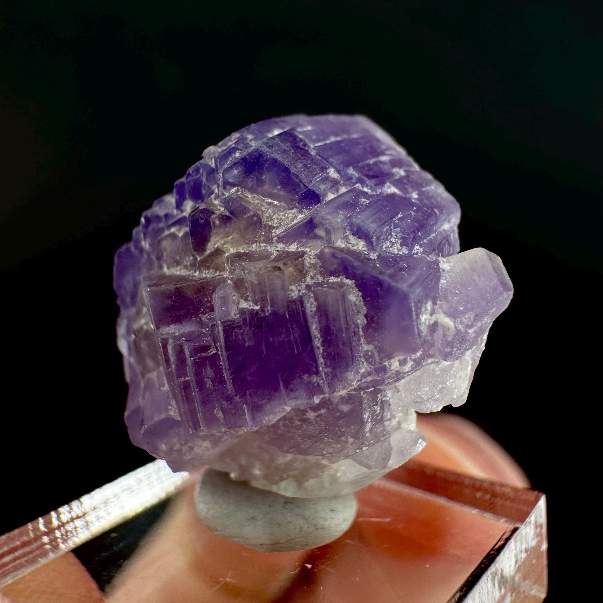 Purple Fluorapatite | natural crystal, rare mineral specimen from Afghanistan