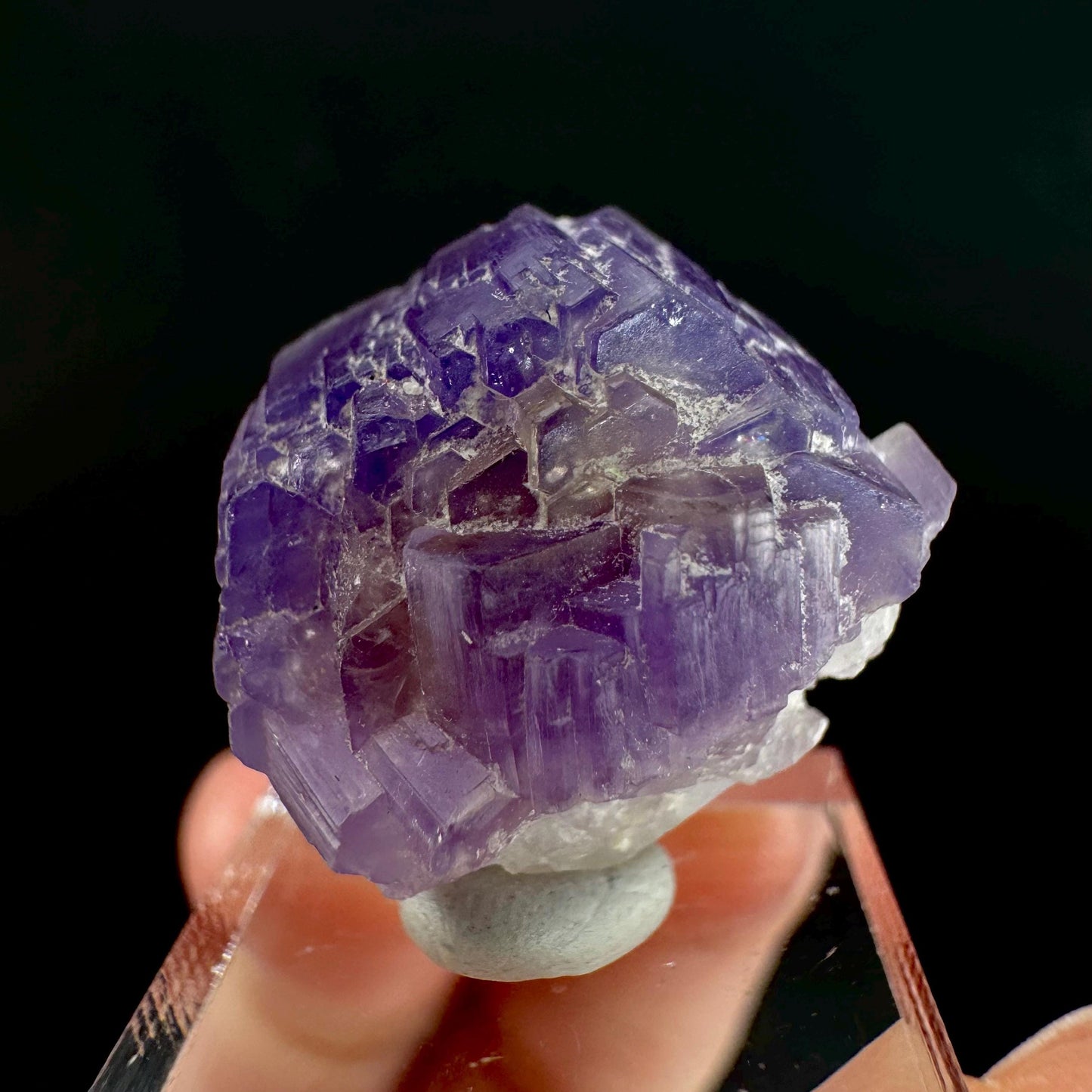 Purple Fluorapatite | natural crystal, rare mineral specimen from Afghanistan