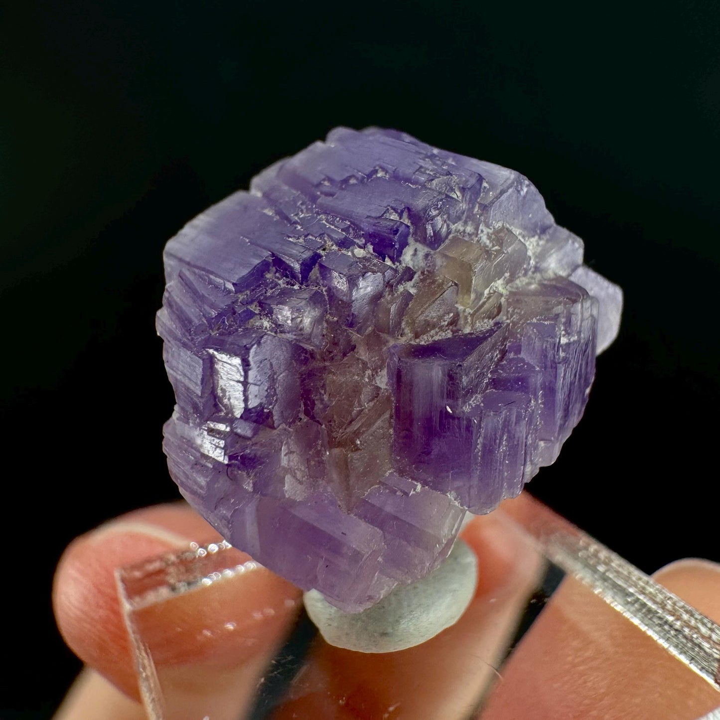 Purple Fluorapatite | natural crystal, rare mineral specimen from Afghanistan