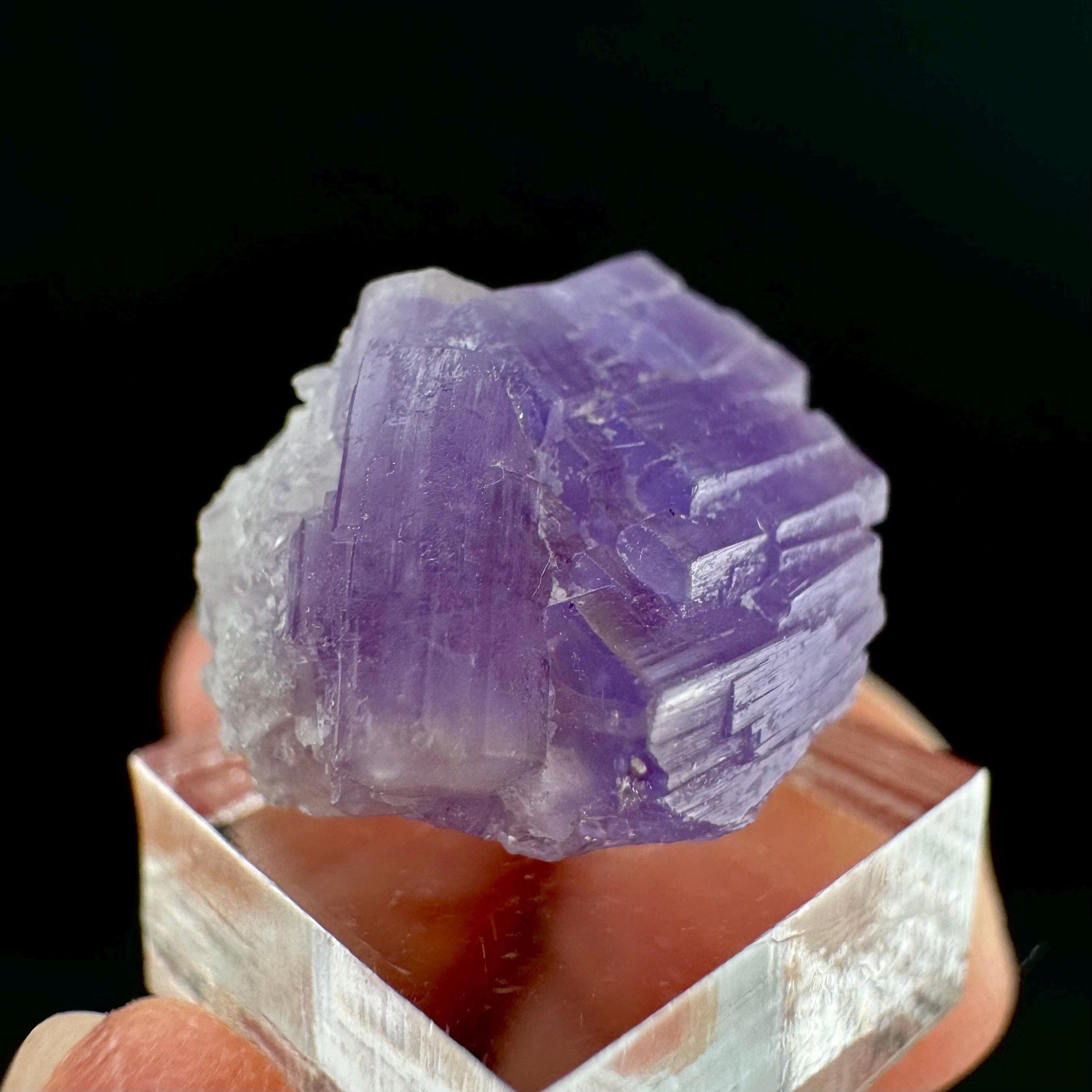 Purple Fluorapatite | natural crystal, rare mineral specimen from Afghanistan