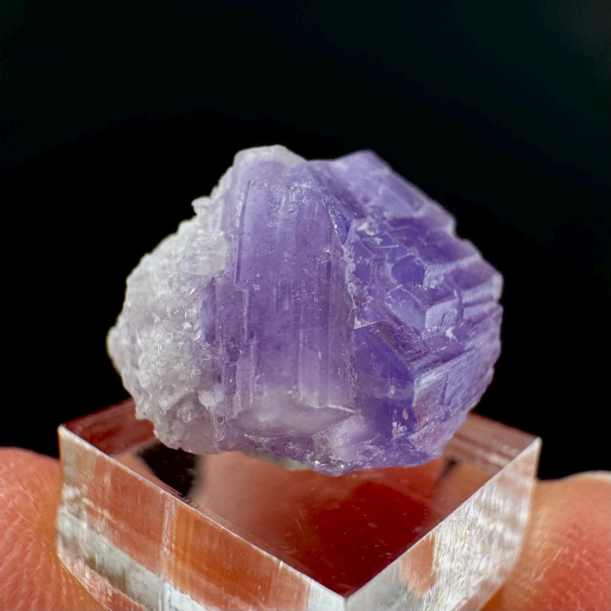 Purple Fluorapatite | natural crystal, rare mineral specimen from Afghanistan