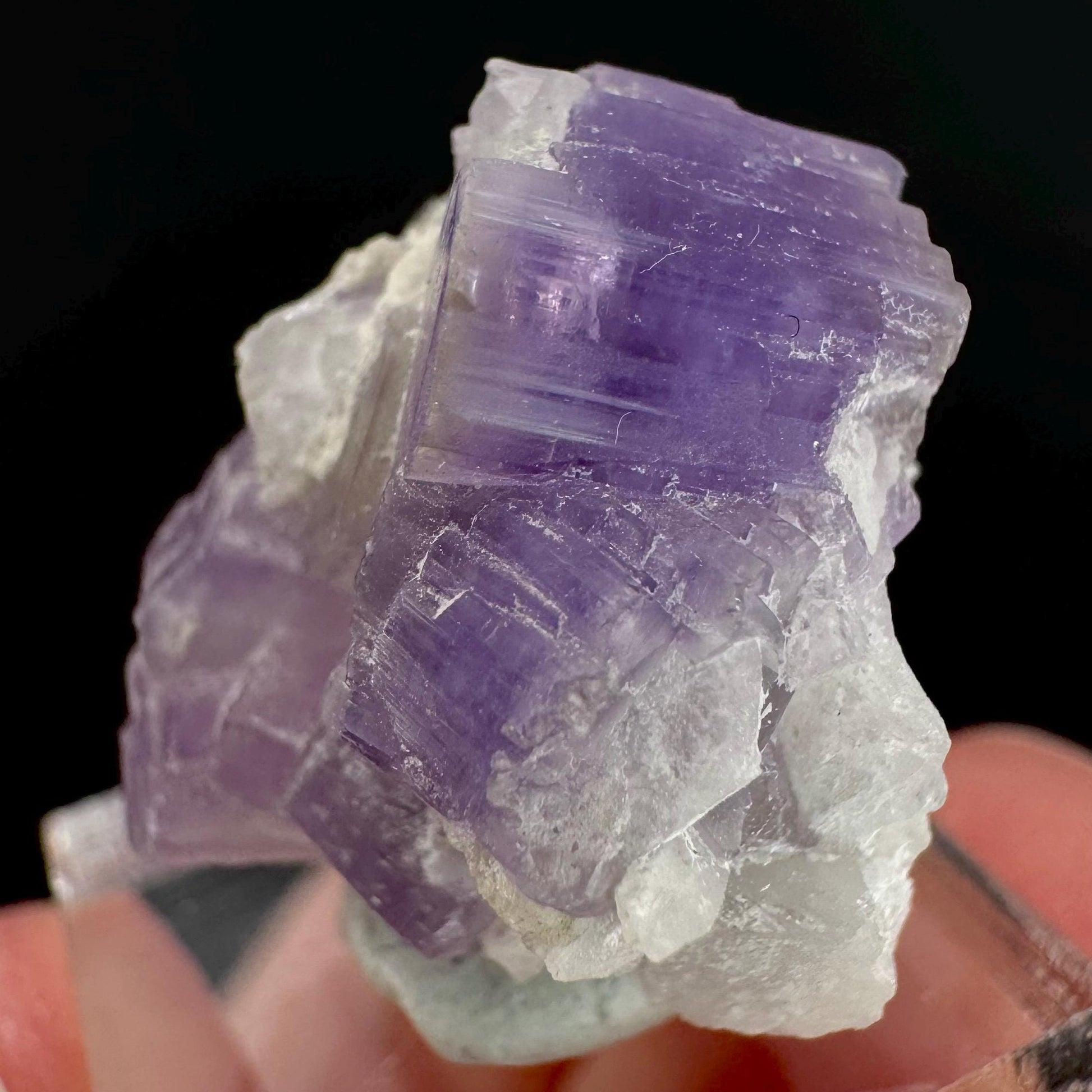 Purple Fluorapatite | natural crystal, rare mineral specimen from Afghanistan