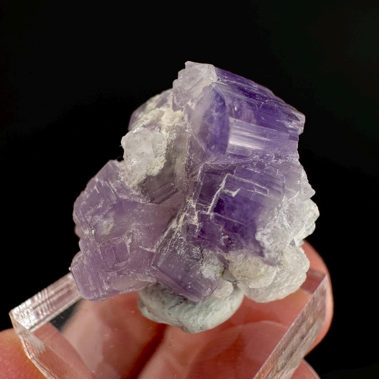 Purple Fluorapatite | natural crystal, rare mineral specimen from Afghanistan