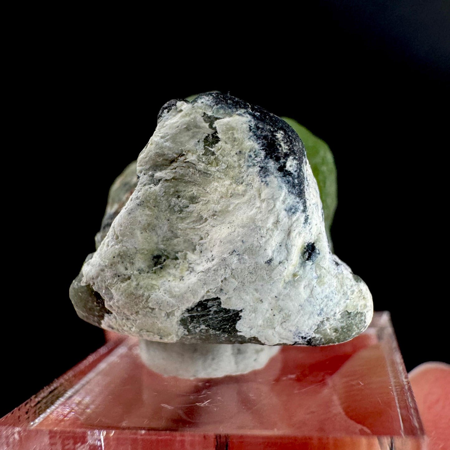 Peridot w/ magnetite | natural terminated crystal, mineral specimen from Pakistan