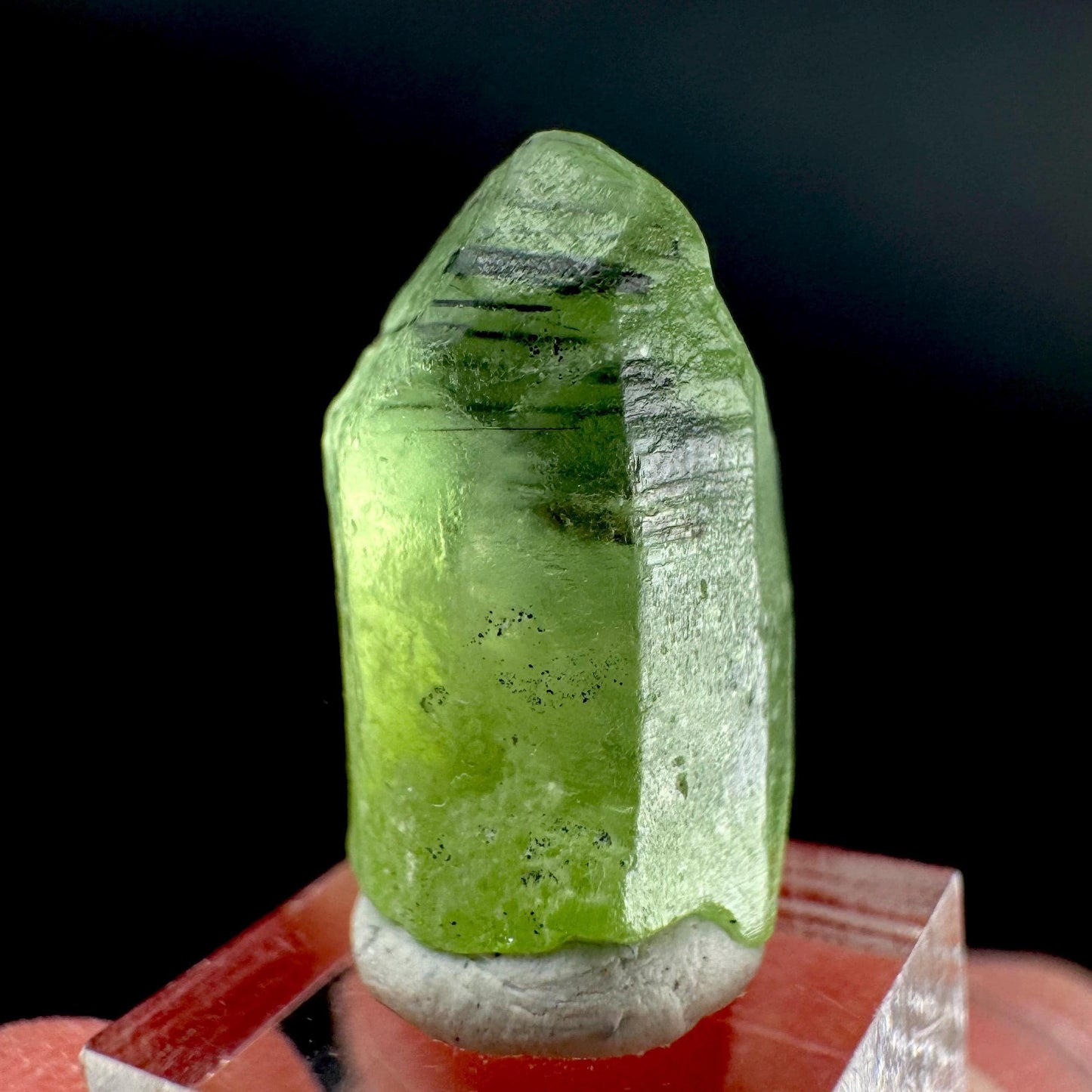 Peridot | natural terminated crystal, mineral specimen from Pakistan
