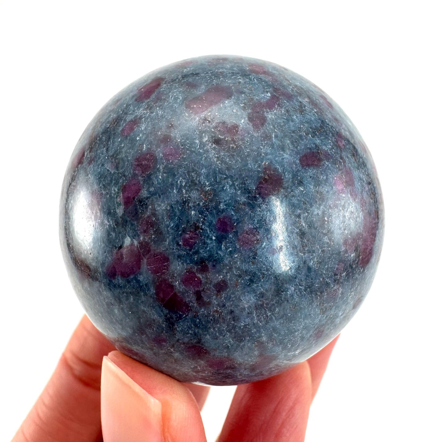 Ruby in Kyanite Sphere | Polished Crystal Ball