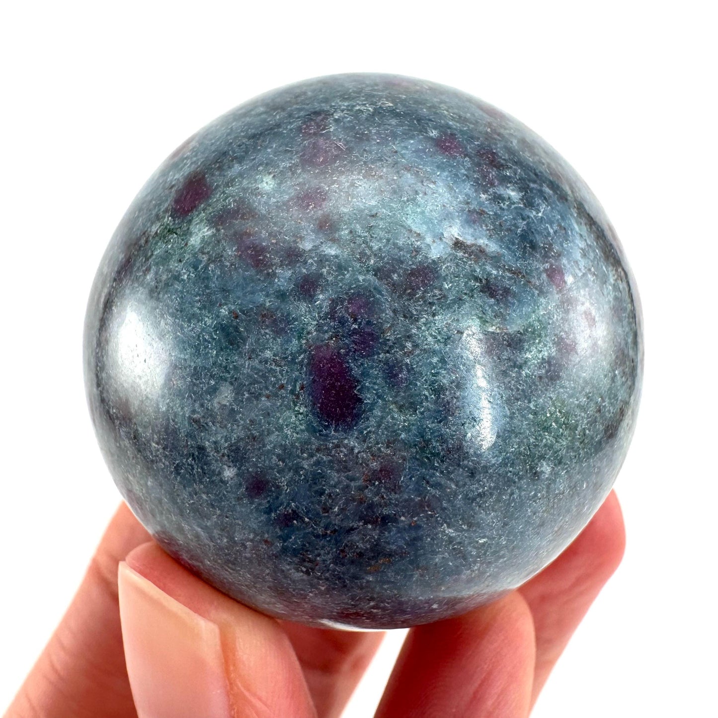 Ruby in Kyanite Sphere | Polished Crystal Ball