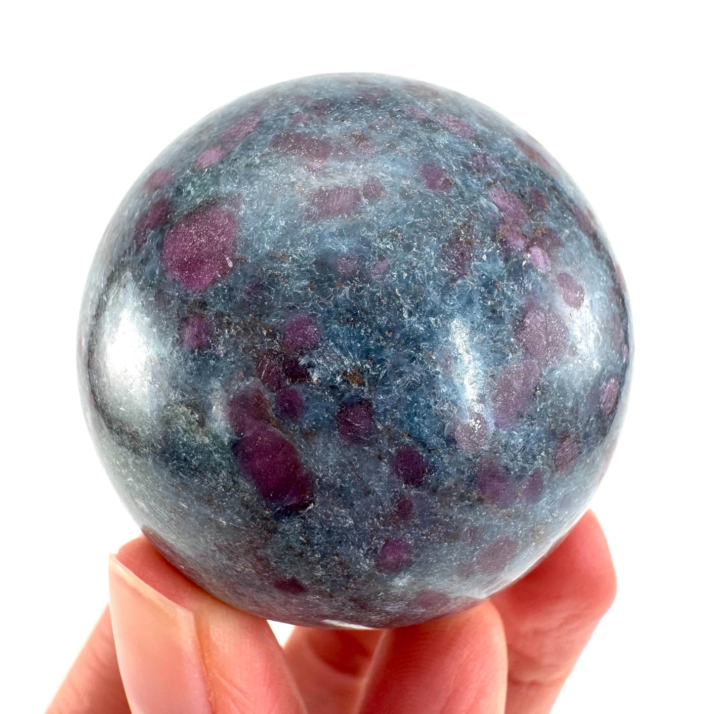 Ruby in Kyanite Sphere | Polished Crystal Ball