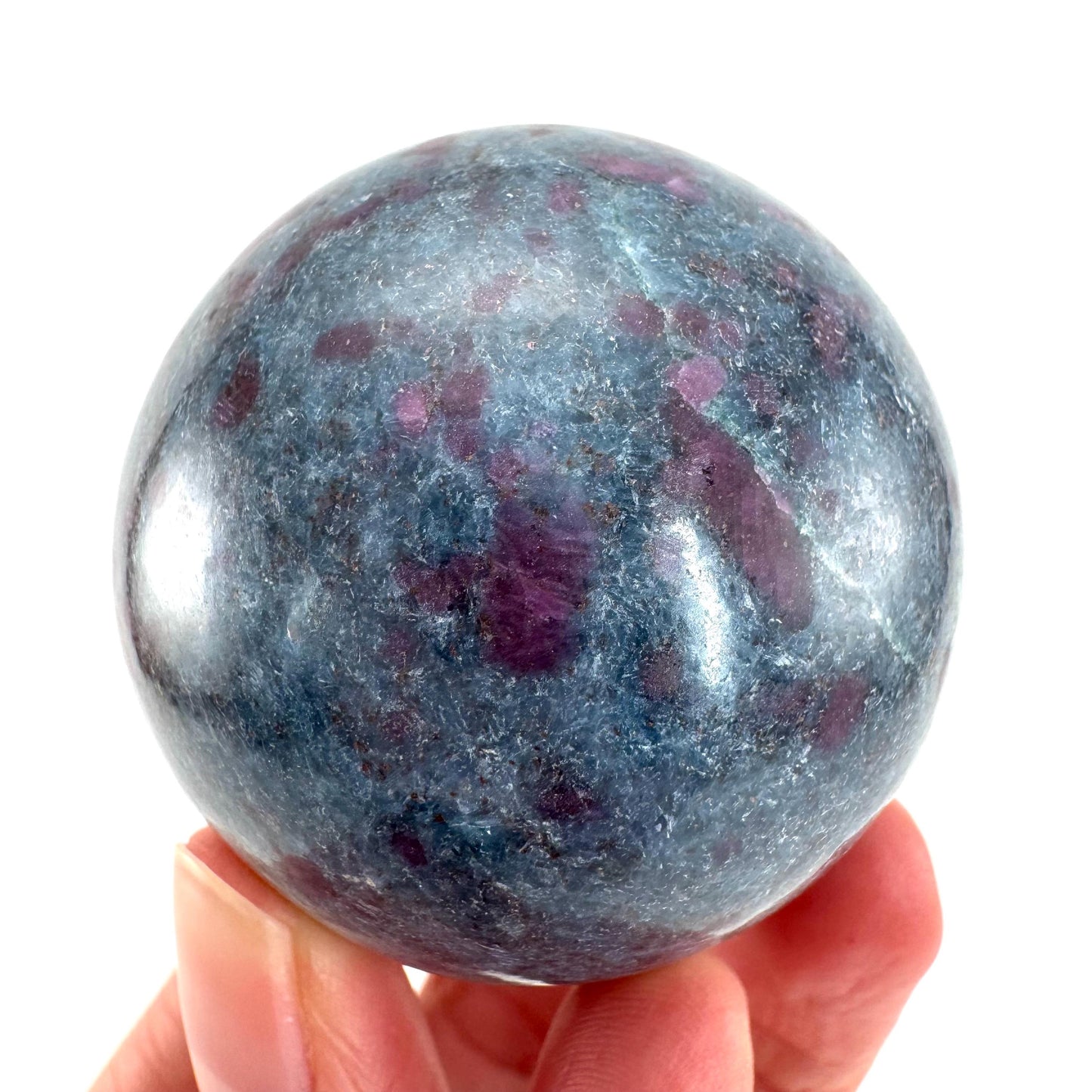 Ruby in Kyanite Sphere | Polished Crystal Ball