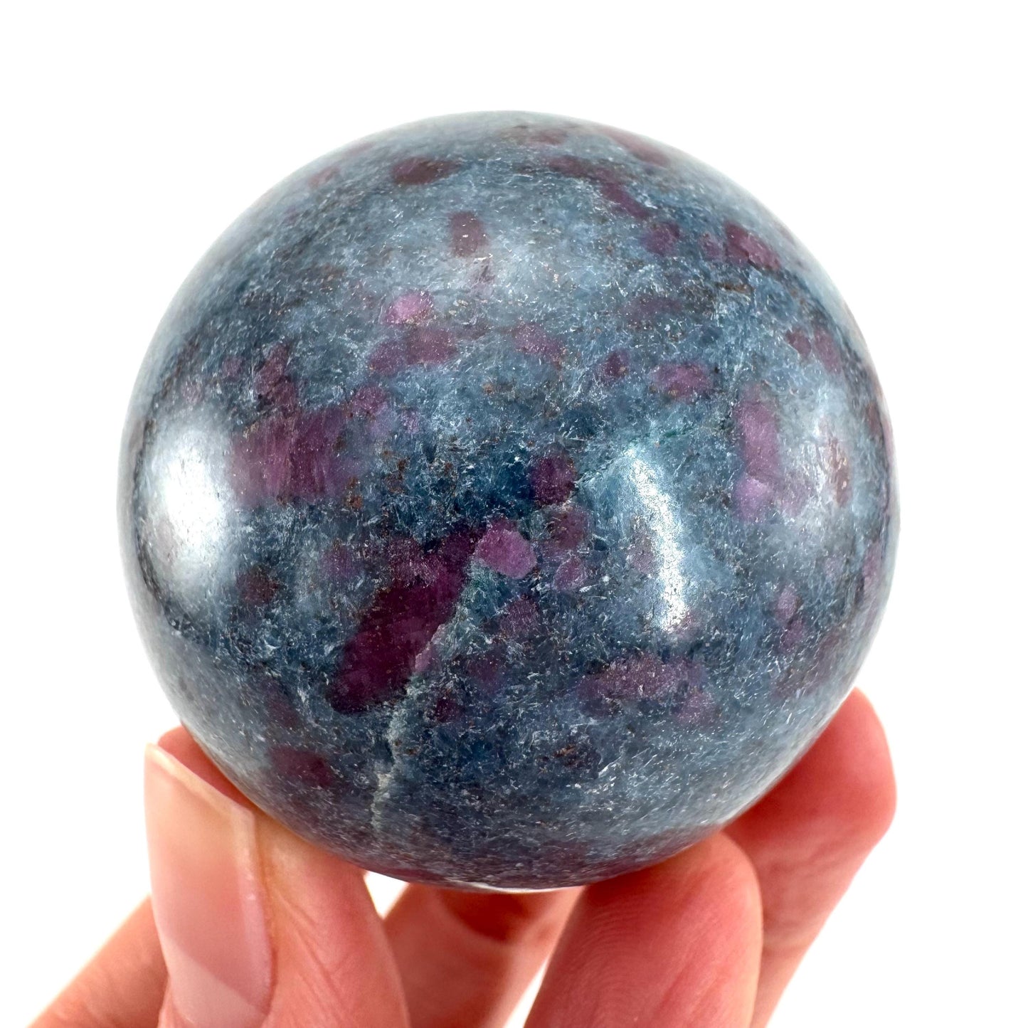 Ruby in Kyanite Sphere | Polished Crystal Ball
