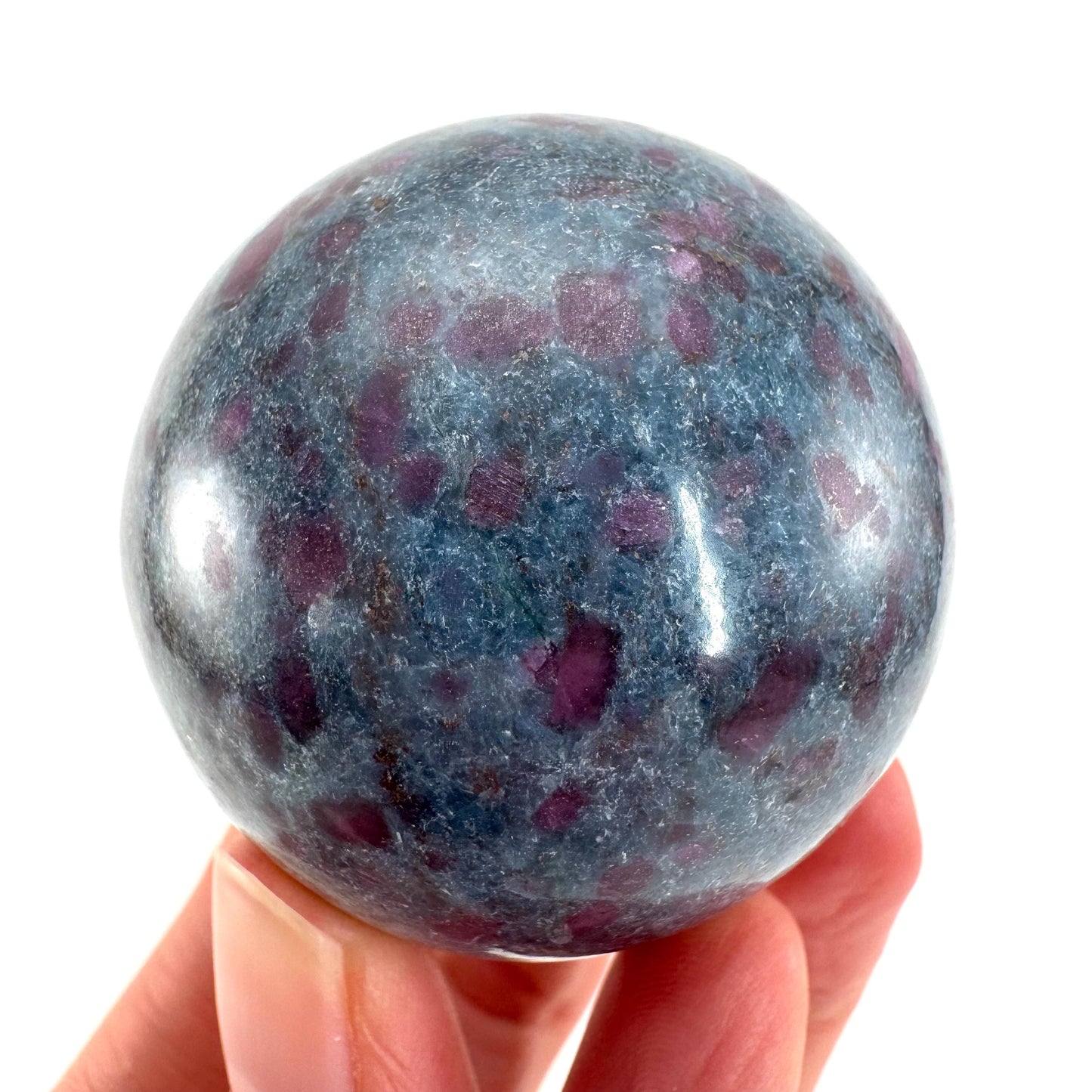 Ruby in Kyanite Sphere | Polished Crystal Ball
