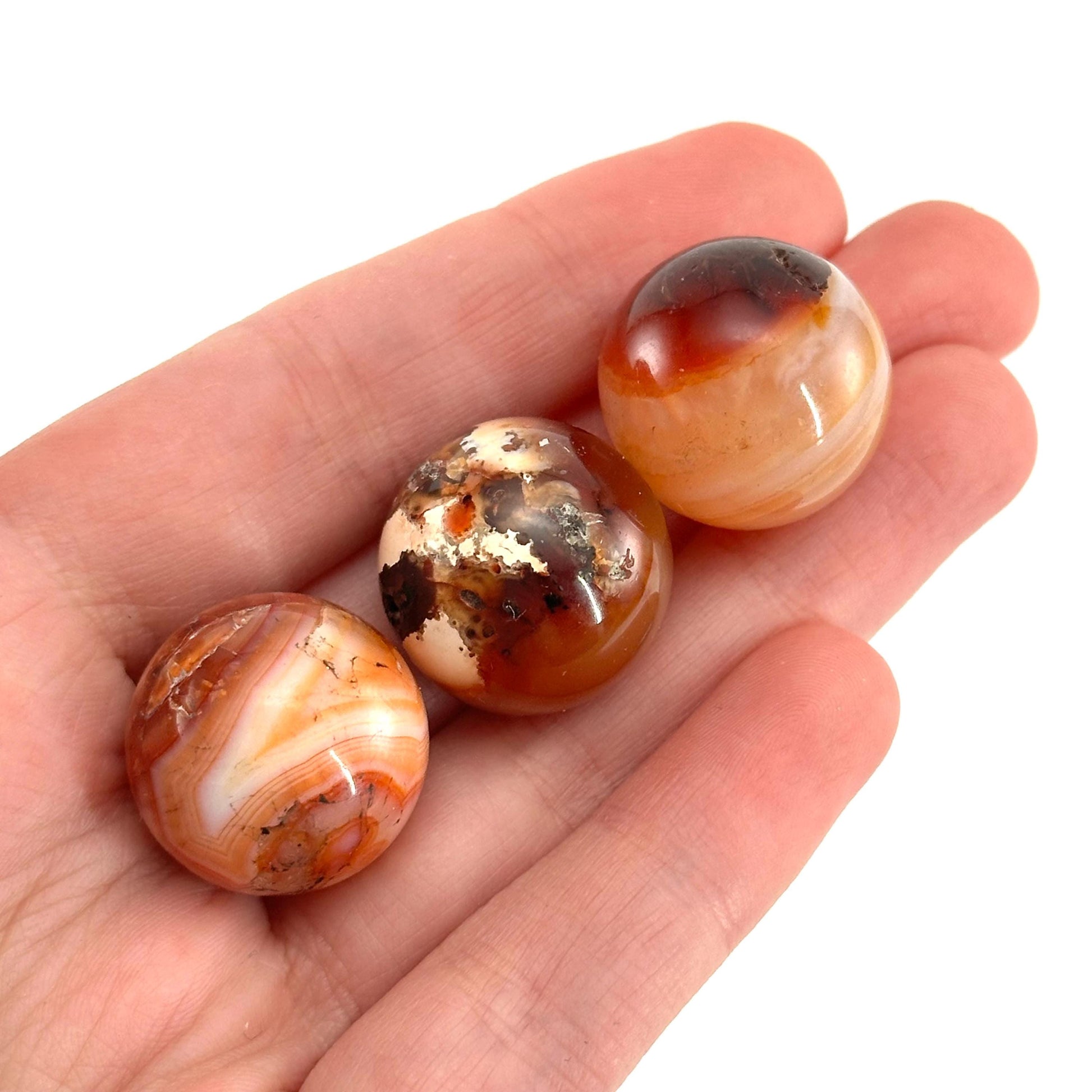 Carnelian Sphere | Red-Orange Polished Crystal Ball (Sacral Chakra)