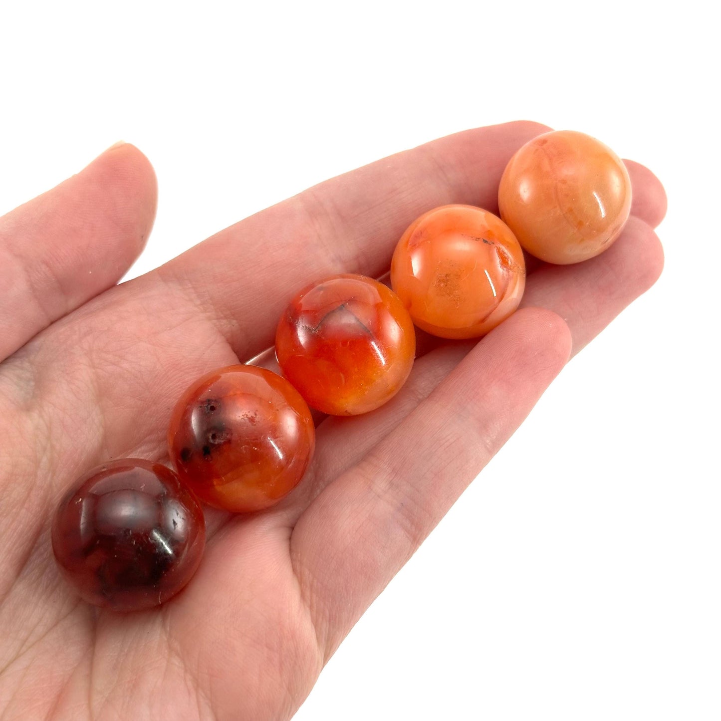 Carnelian Sphere | Red-Orange Polished Crystal Ball (Sacral Chakra)