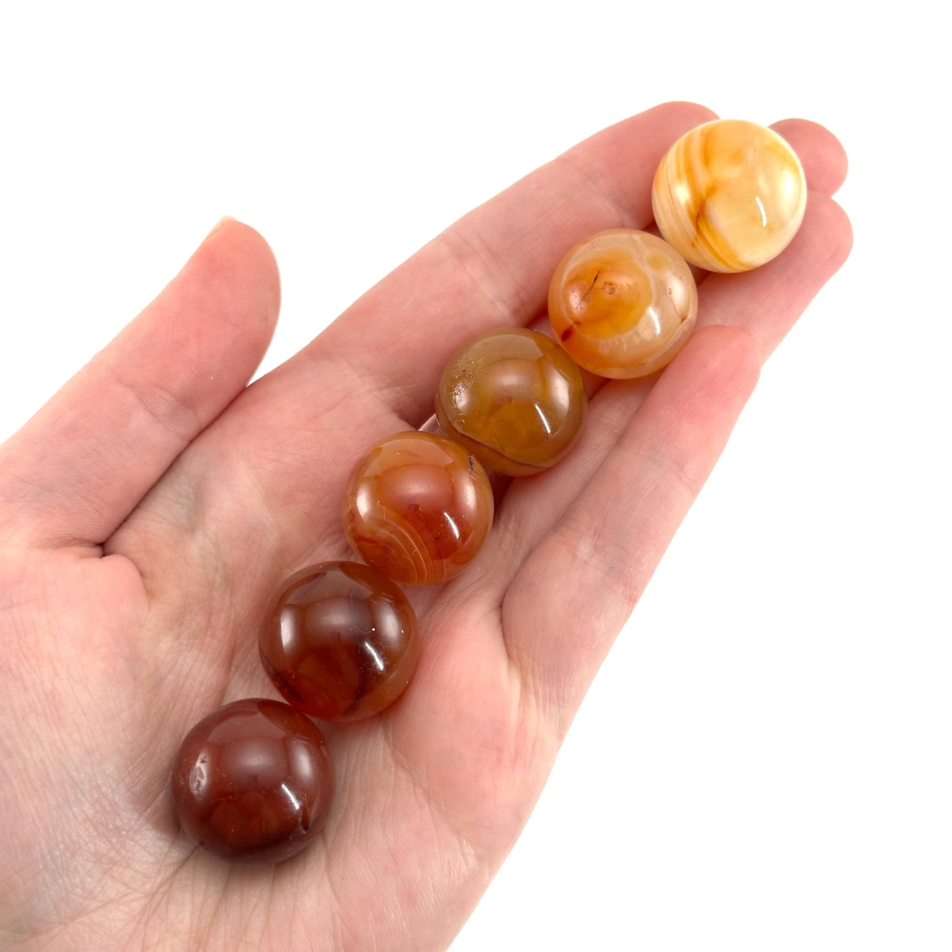 Carnelian Sphere | Red-Orange Polished Crystal Ball (Sacral Chakra)