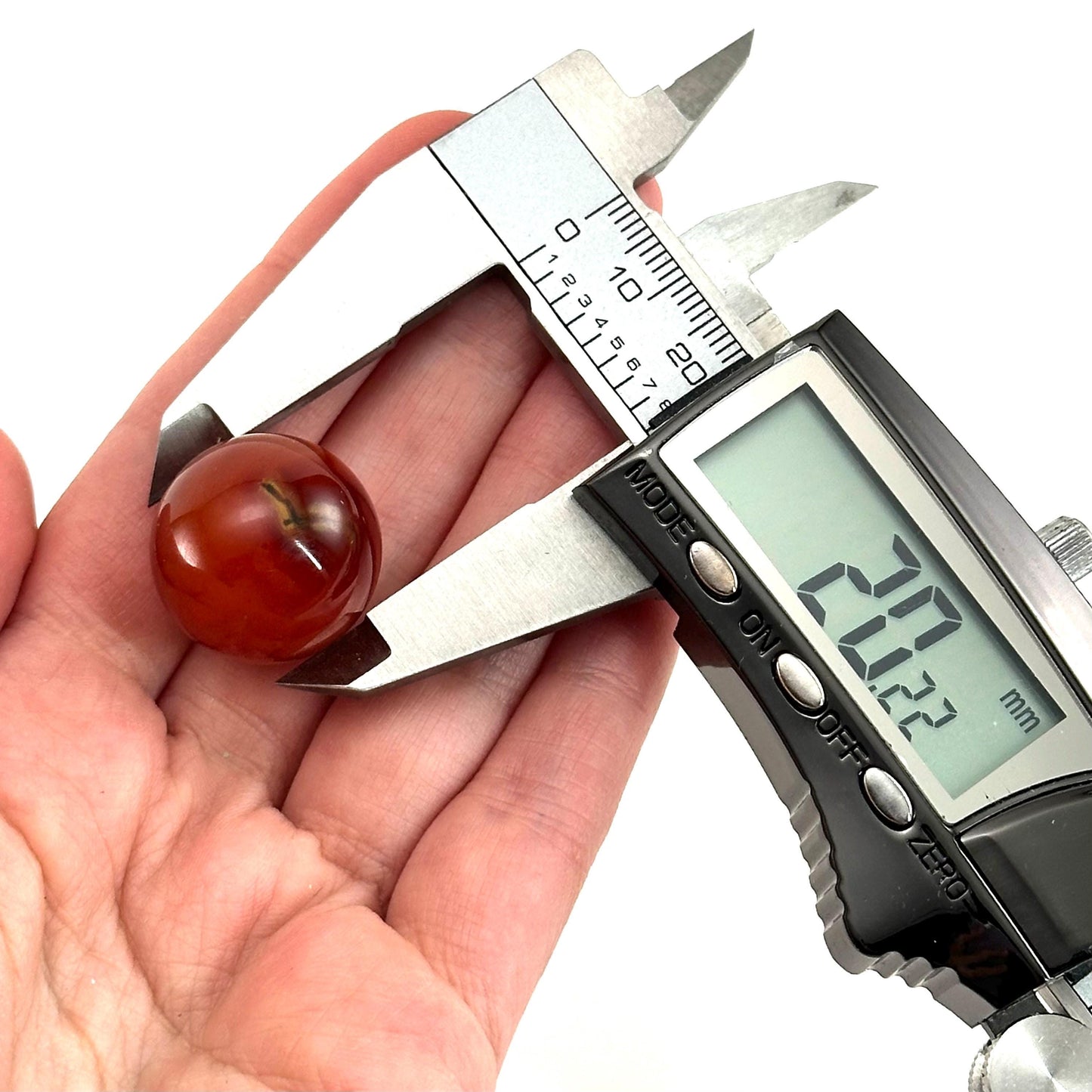 Carnelian Sphere | Red-Orange Polished Crystal Ball (Sacral Chakra)