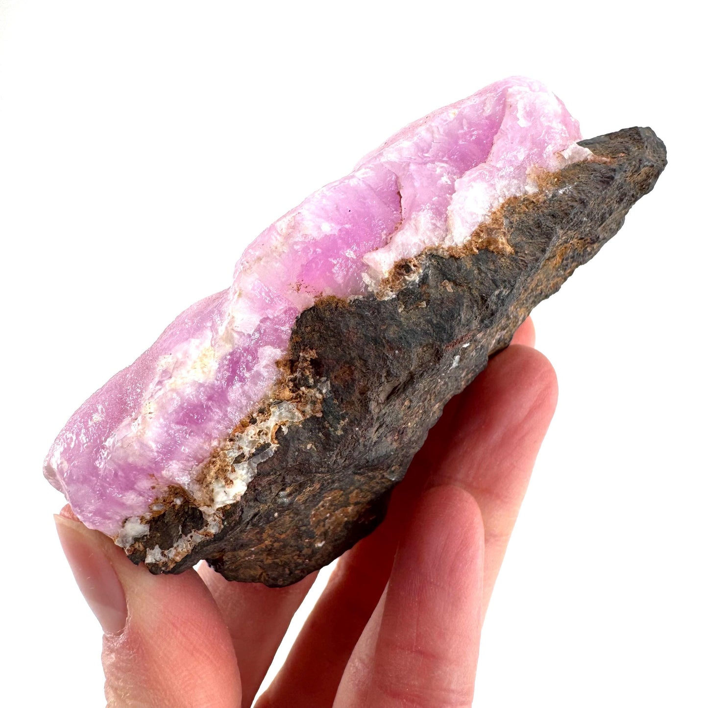 Pink Aragonite | natural crystal cluster, mineral specimen