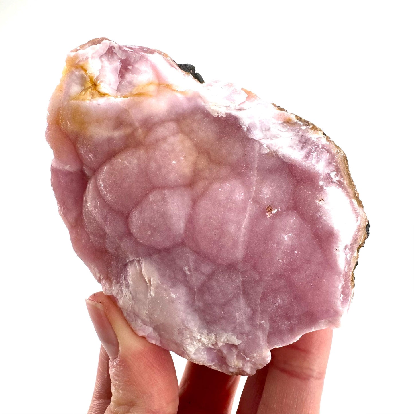 Pink Aragonite | natural crystal cluster, mineral specimen