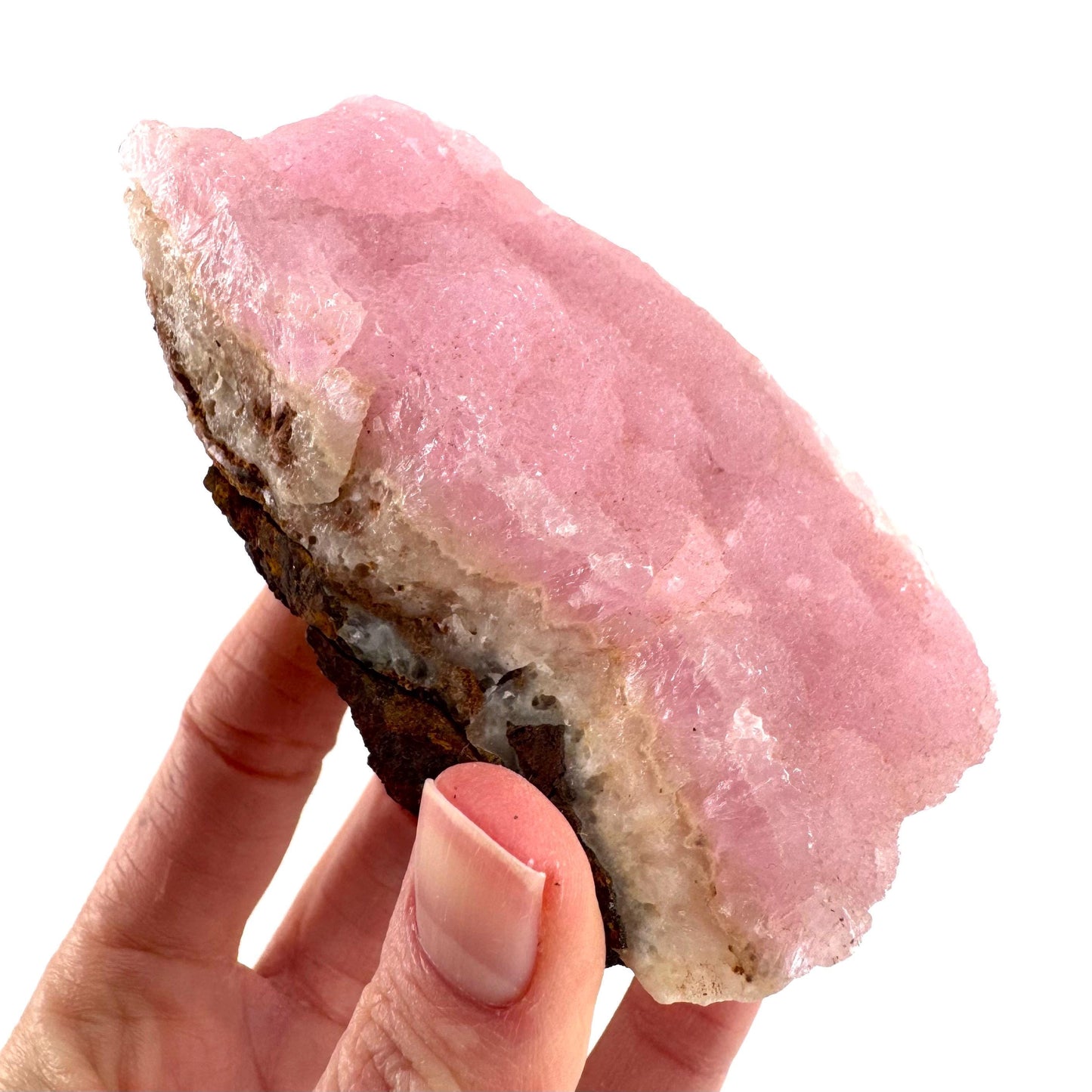 Pink Aragonite | natural crystal cluster, mineral specimen