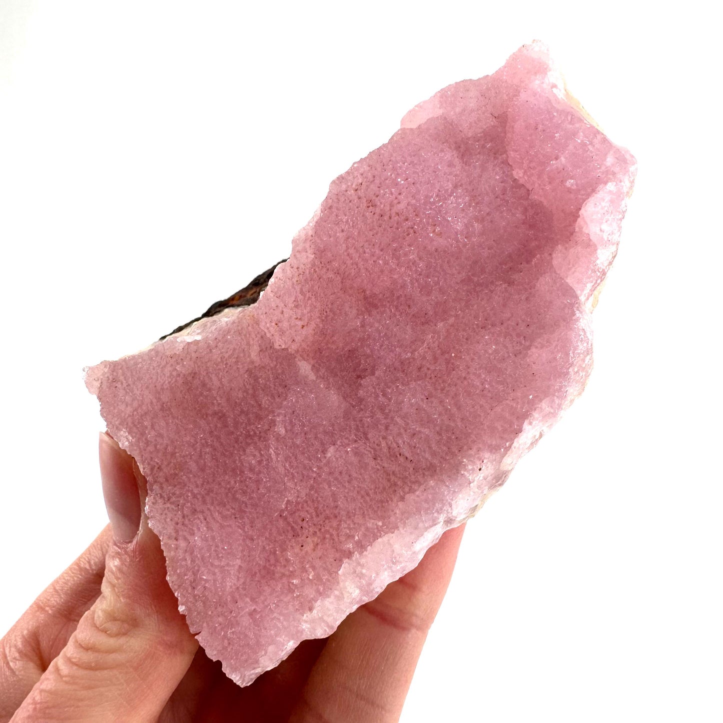 Pink Aragonite | natural crystal cluster, mineral specimen