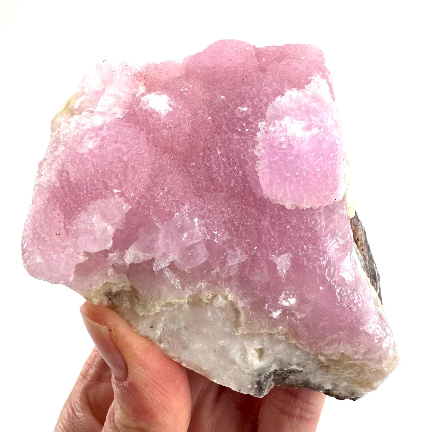 Pink Aragonite | natural crystal cluster, mineral specimen