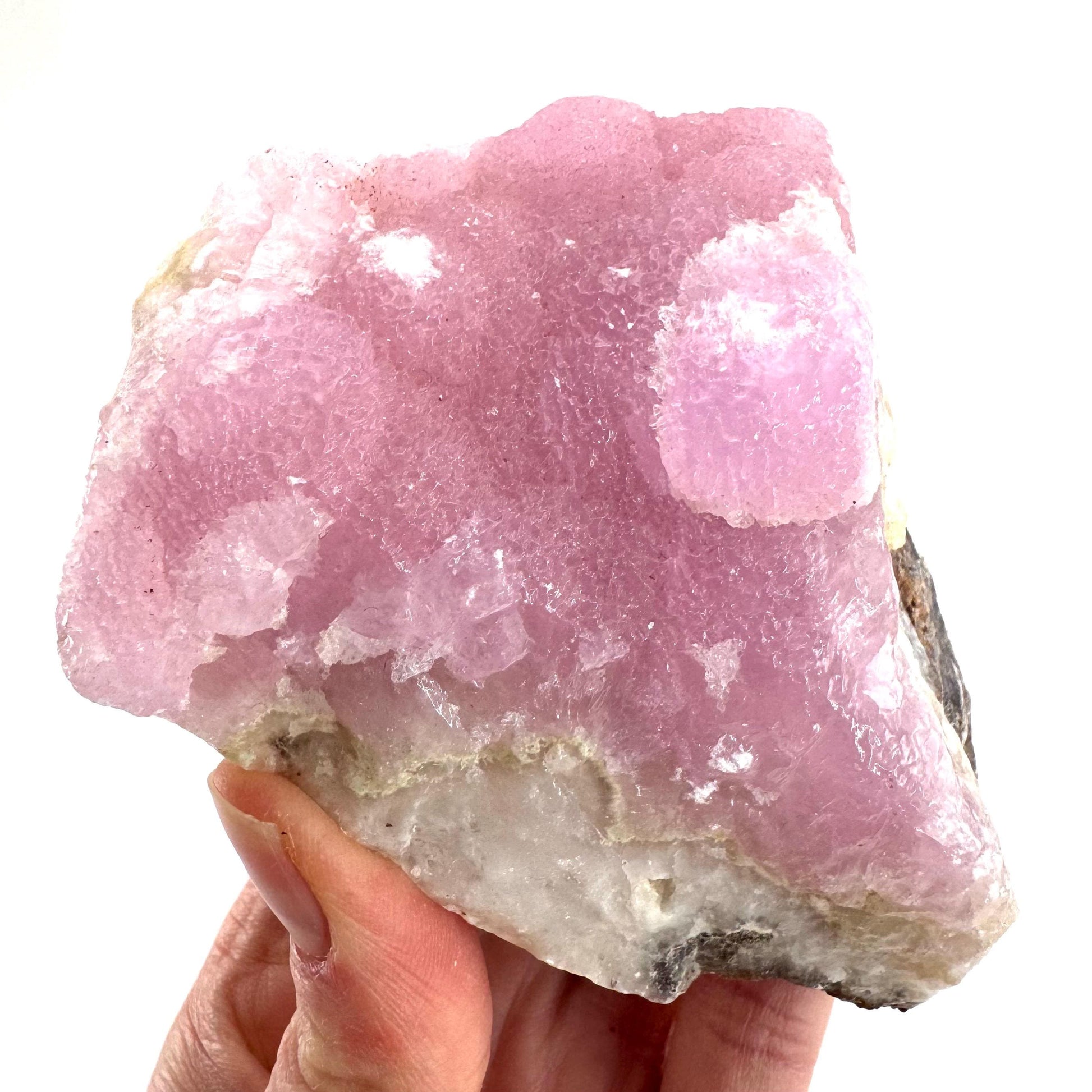 Pink Aragonite | natural crystal cluster, mineral specimen