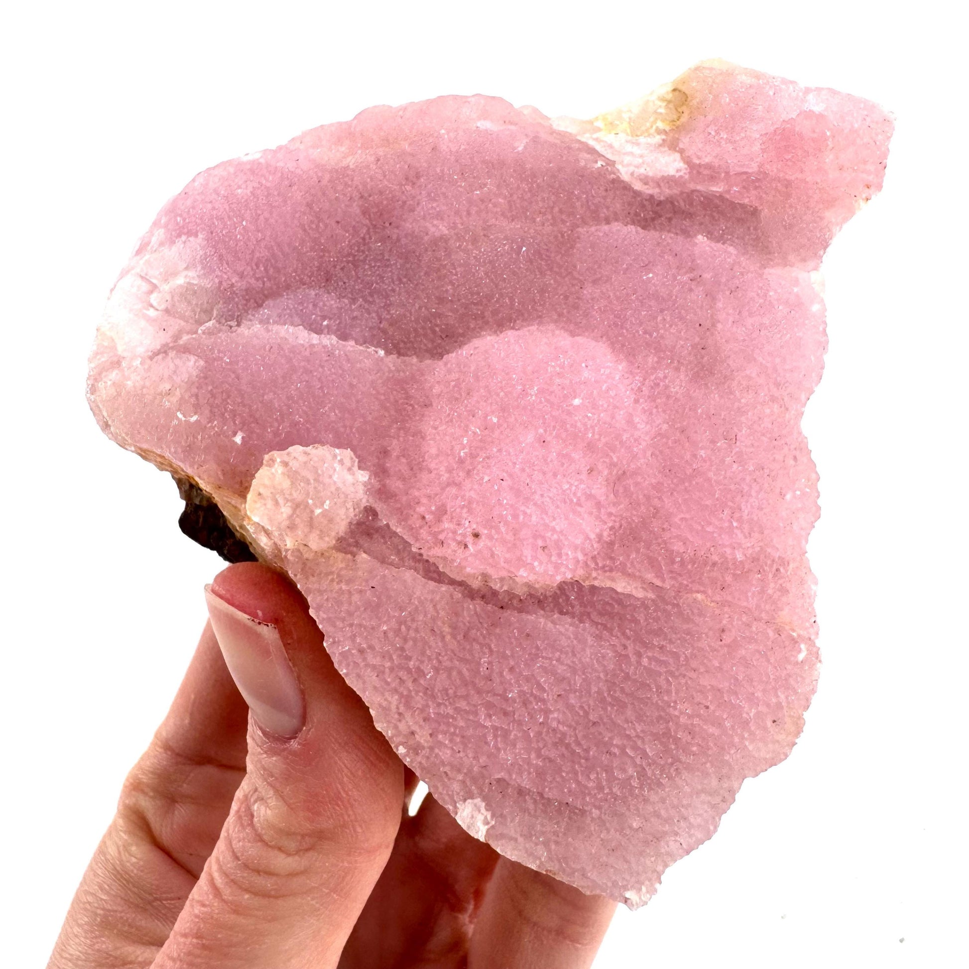 Pink Aragonite | natural crystal cluster, mineral specimen