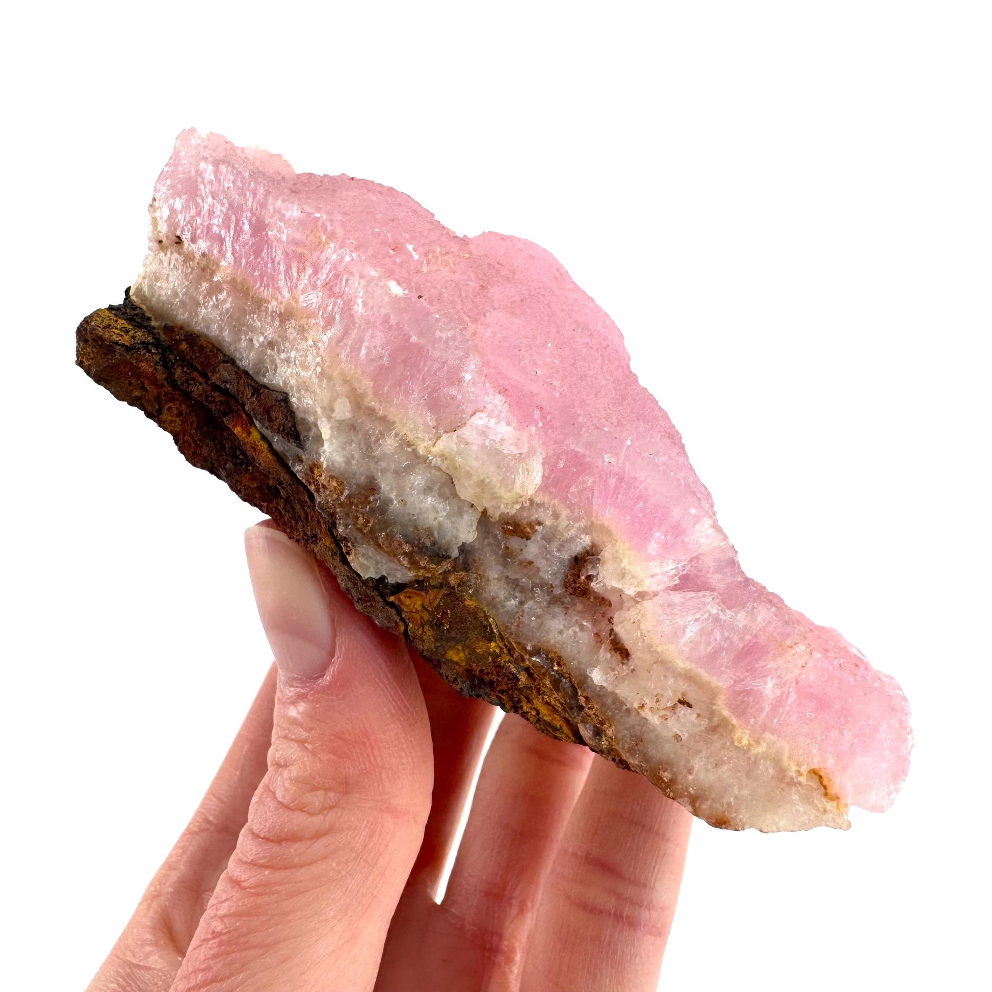 Pink Aragonite | natural crystal cluster, mineral specimen
