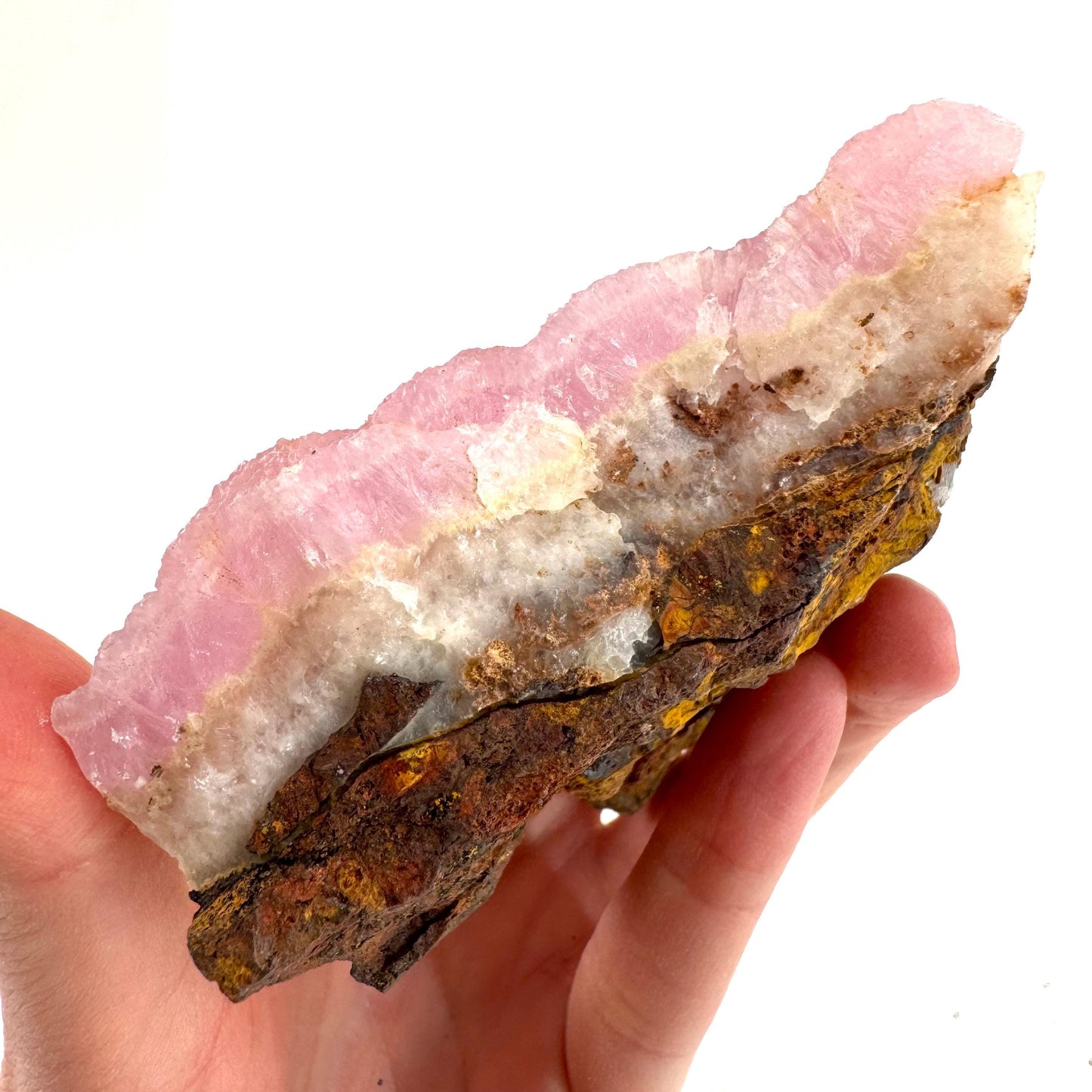 Pink Aragonite | natural crystal cluster, mineral specimen