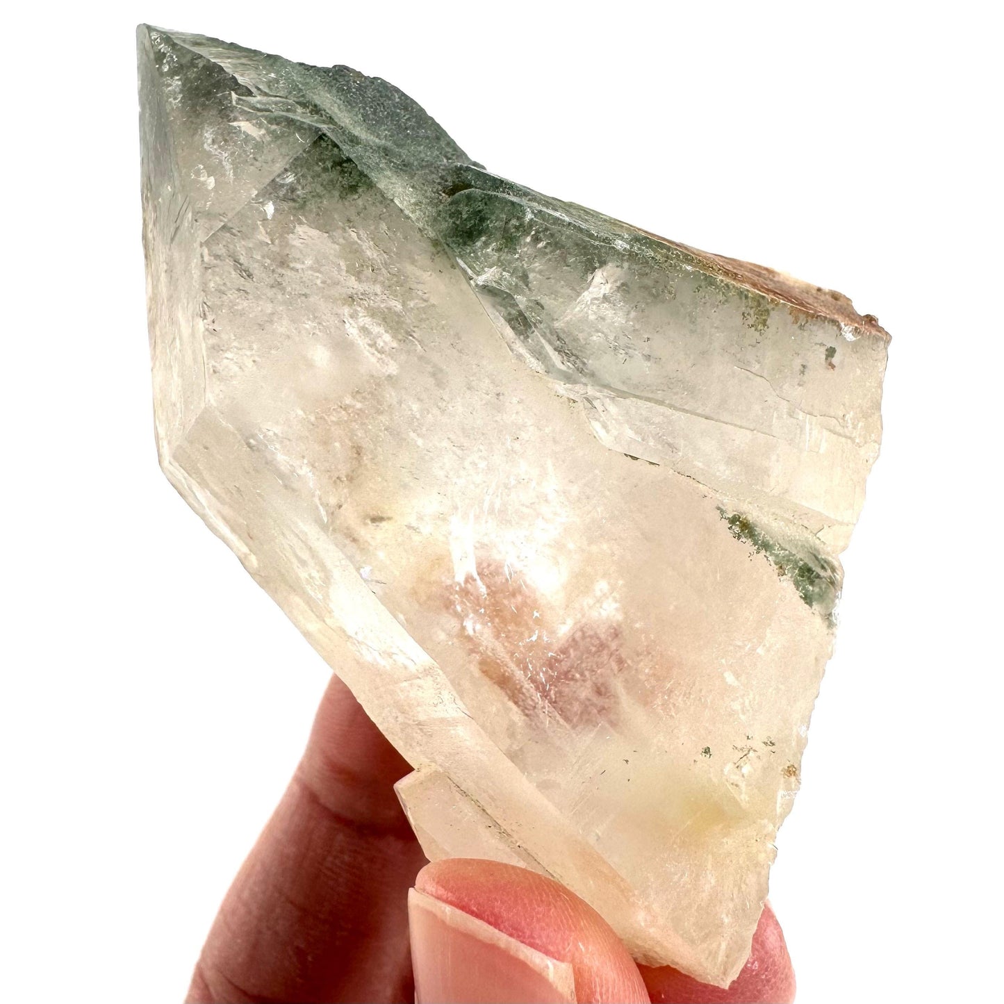 Chlorite Quartz | green phantom crystal, mineral specimen from Pakistan