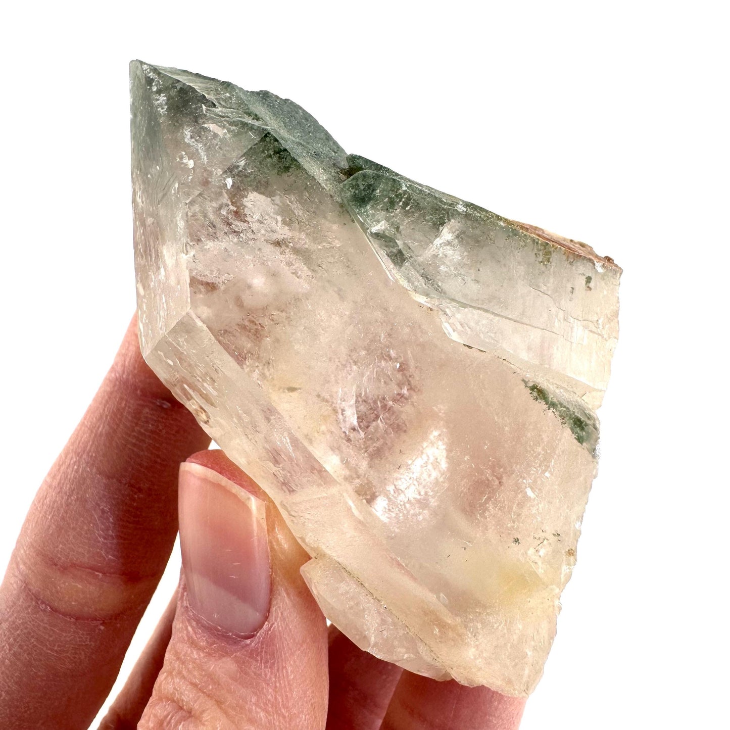 Chlorite Quartz | green phantom crystal, mineral specimen from Pakistan