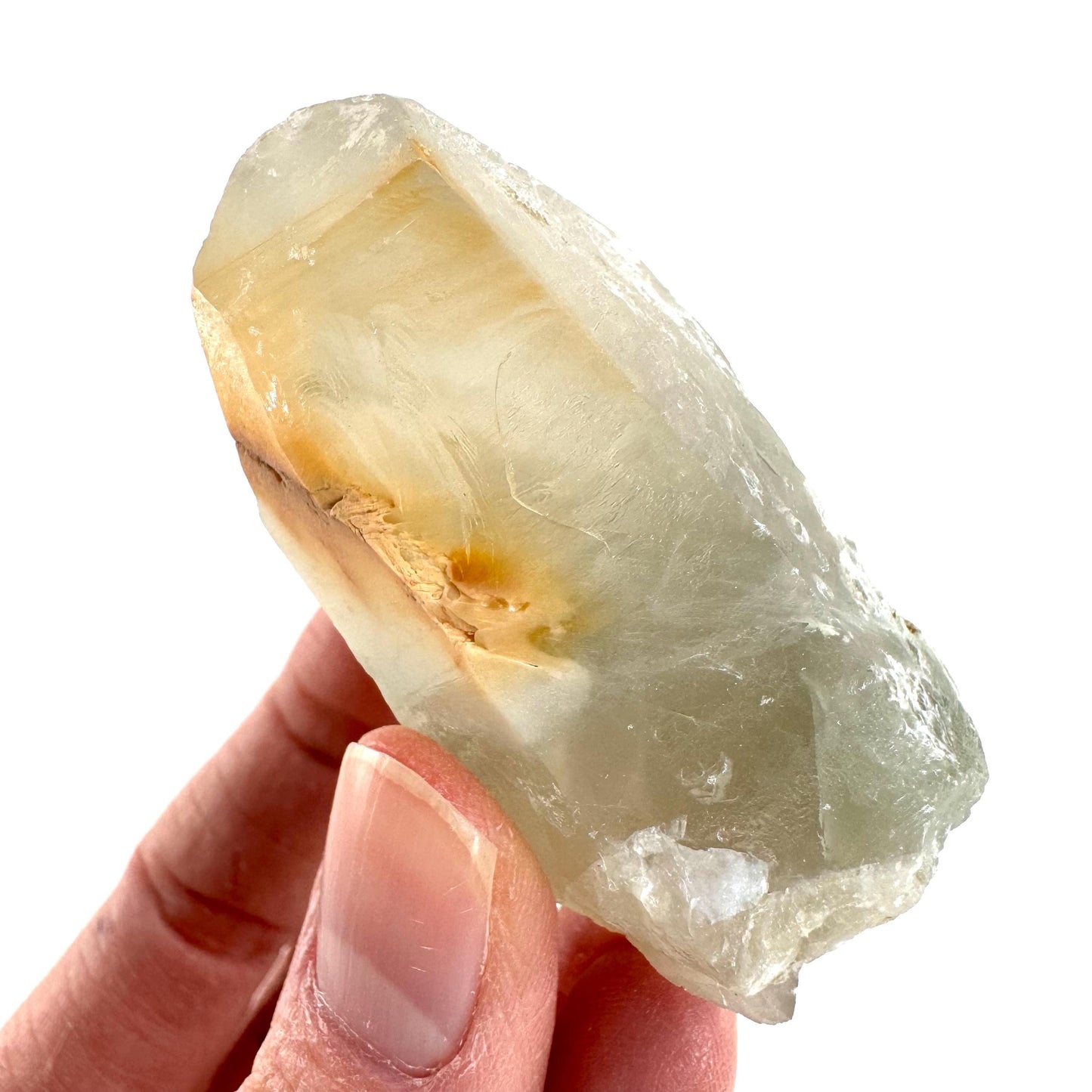 Yellow Bone Quartz | mango quartz crystal, mineral specimen from Pakistan