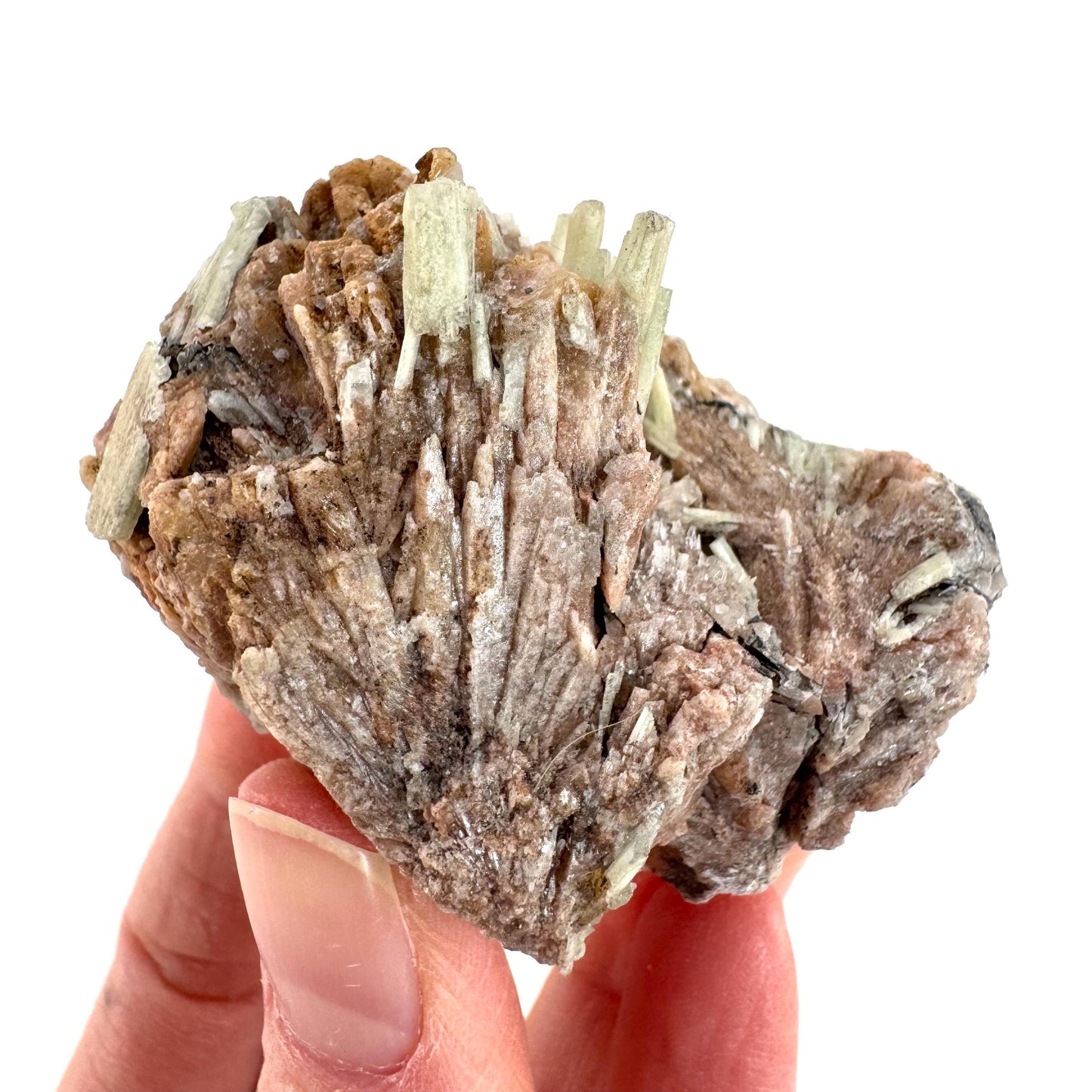 Cuprian Barite with Stibnite | Crystal cluster, baryte mineral specimen from DR Congo